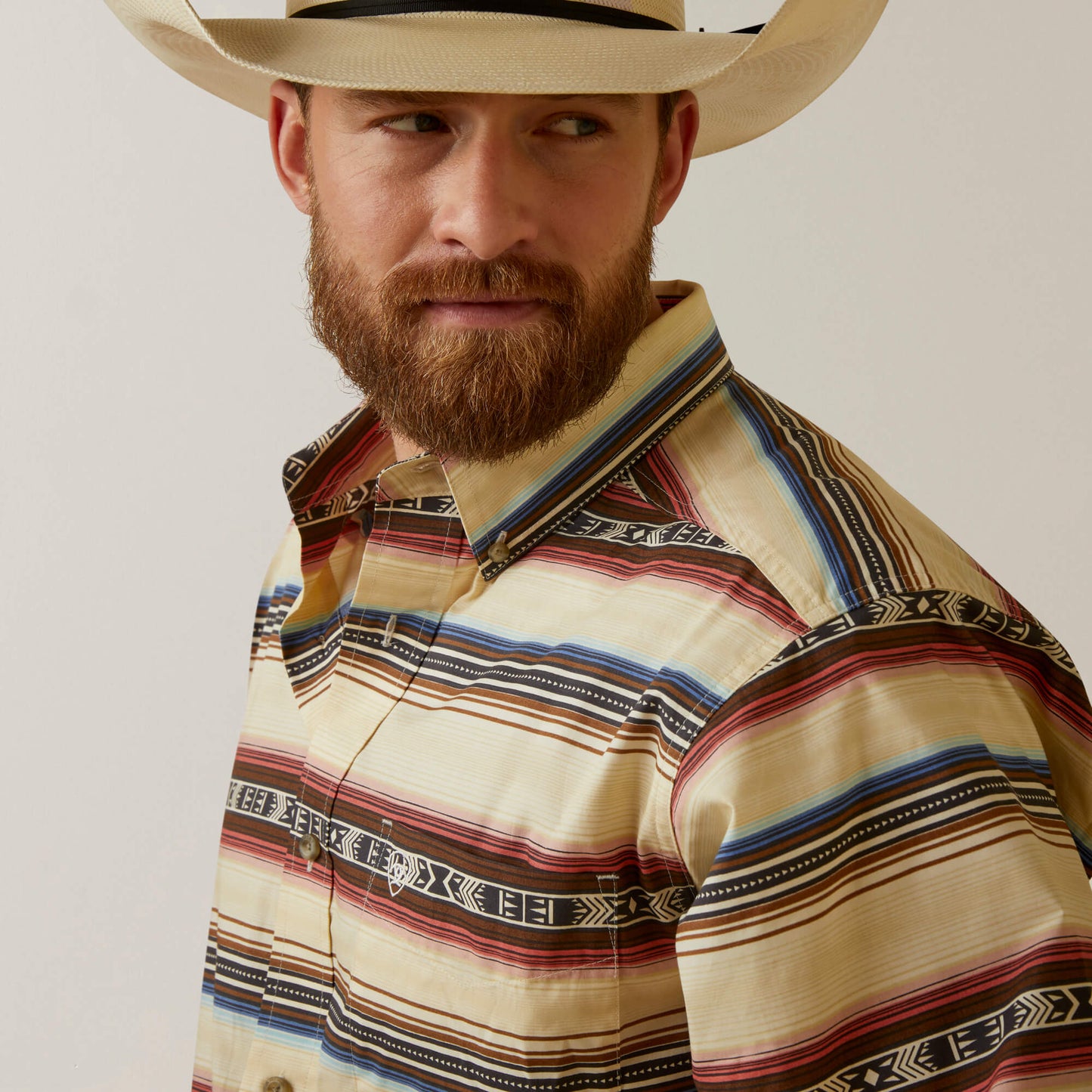 10044912 Men's Team Darren Fitted Logo Shirt by Ariat
