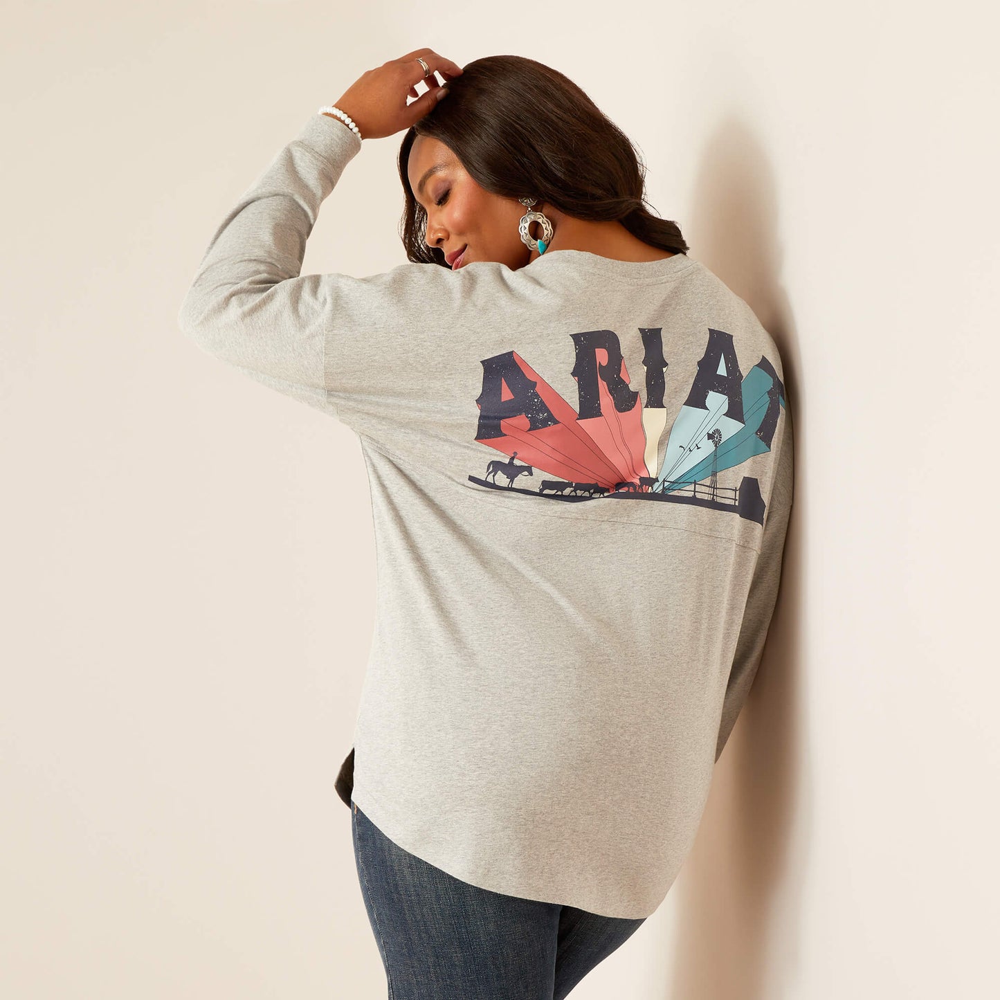 10048646 Women's Fun Farm Oversized T-Shirt by Ariat