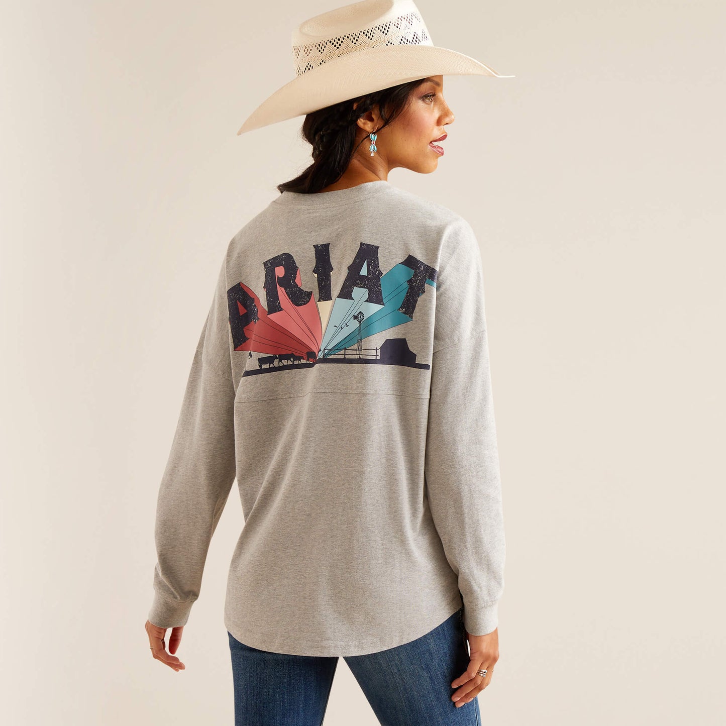 10048646 Women's Fun Farm Oversized T-Shirt by Ariat