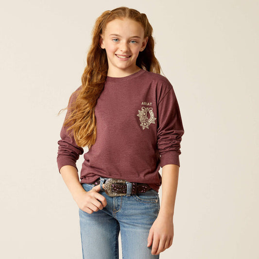 10052512 Girl's "Fine Boots & Denim" T-Shirt by Ariat