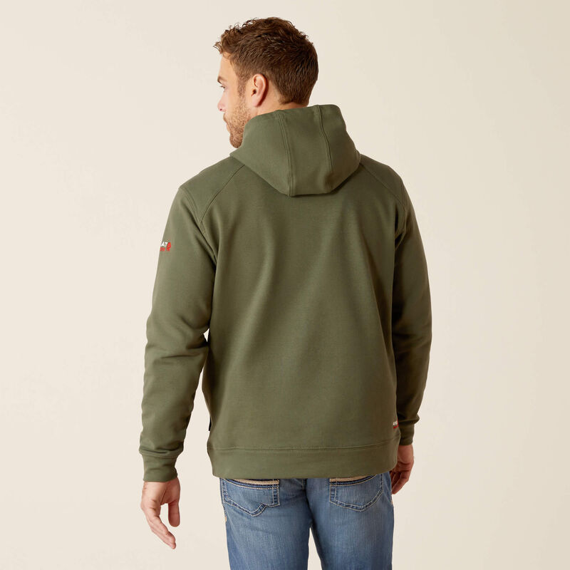 10052900 Men's Flame Resistant Hoodie in Beetle Green by Ariat