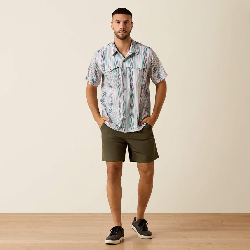 10071047 Men's Printed VenTEK Western Yoke Classic Fit Snap by Ariat