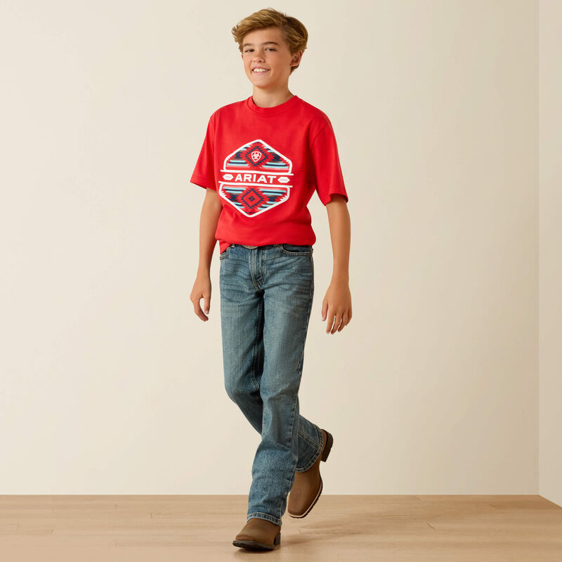 10071182 Boy's Chinelos Hex Short Sleeve T-Shirt by Ariat