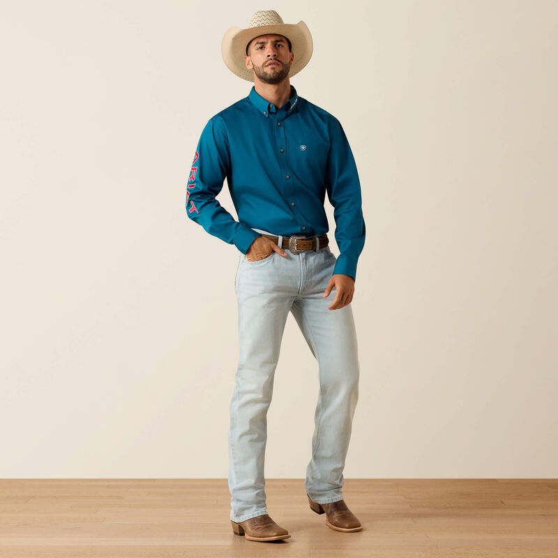10071684 Men's Team Logo Lightweight Classic Fit Shirt by Ariat