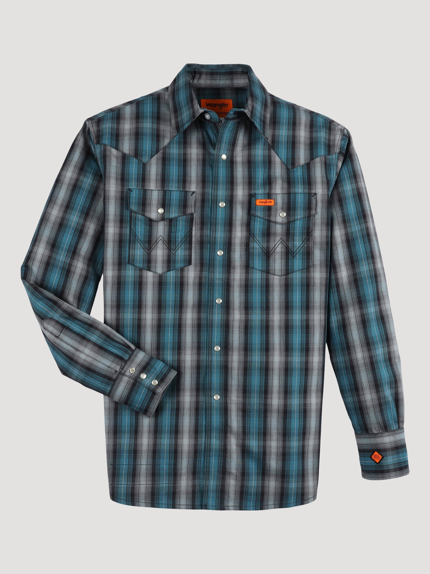 2337358 Men's Flame Resistant Long Sleeve Snap Work Shirt by Wrangler