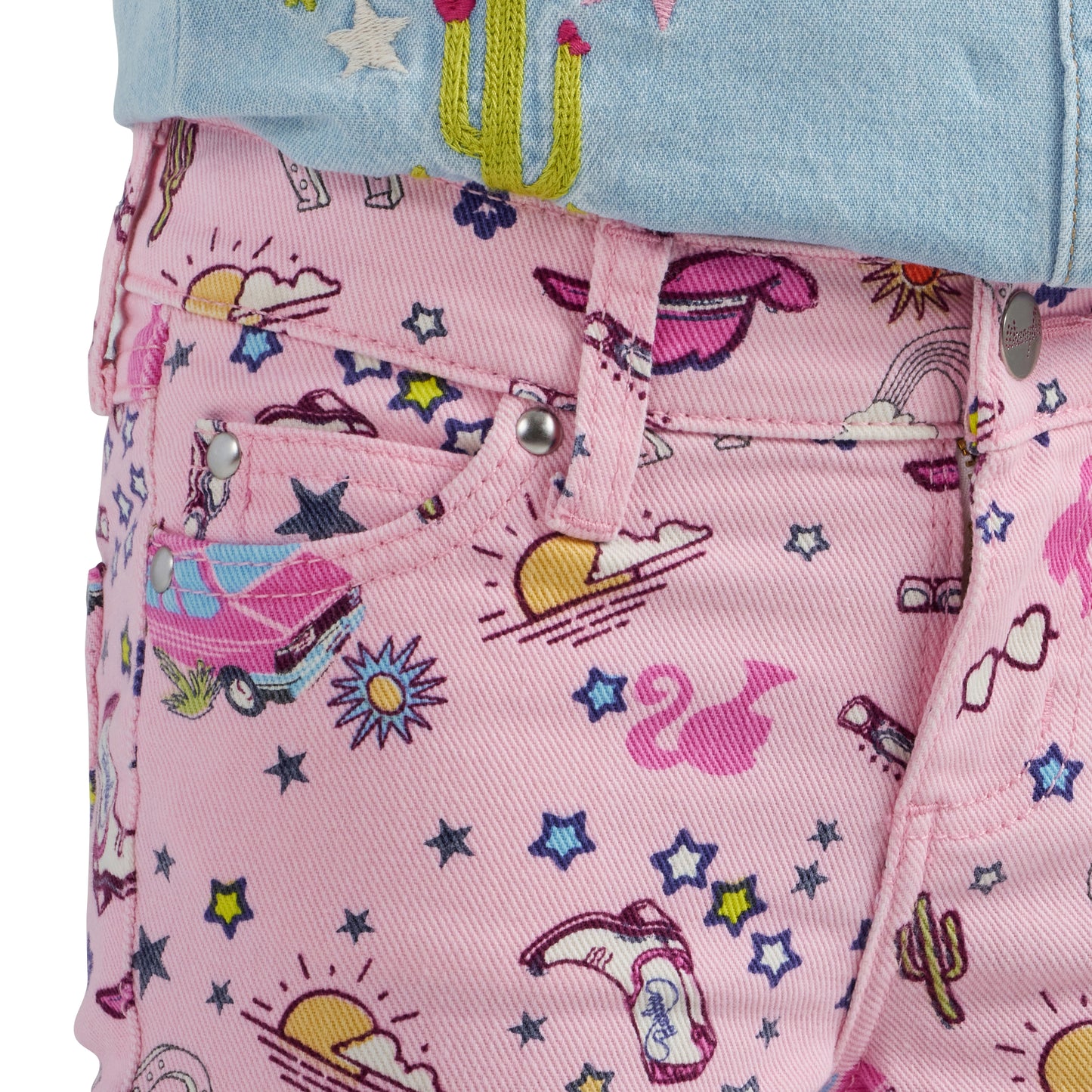 112344859 Girl's Barbie Trumpet Flare Jean by Wrangler