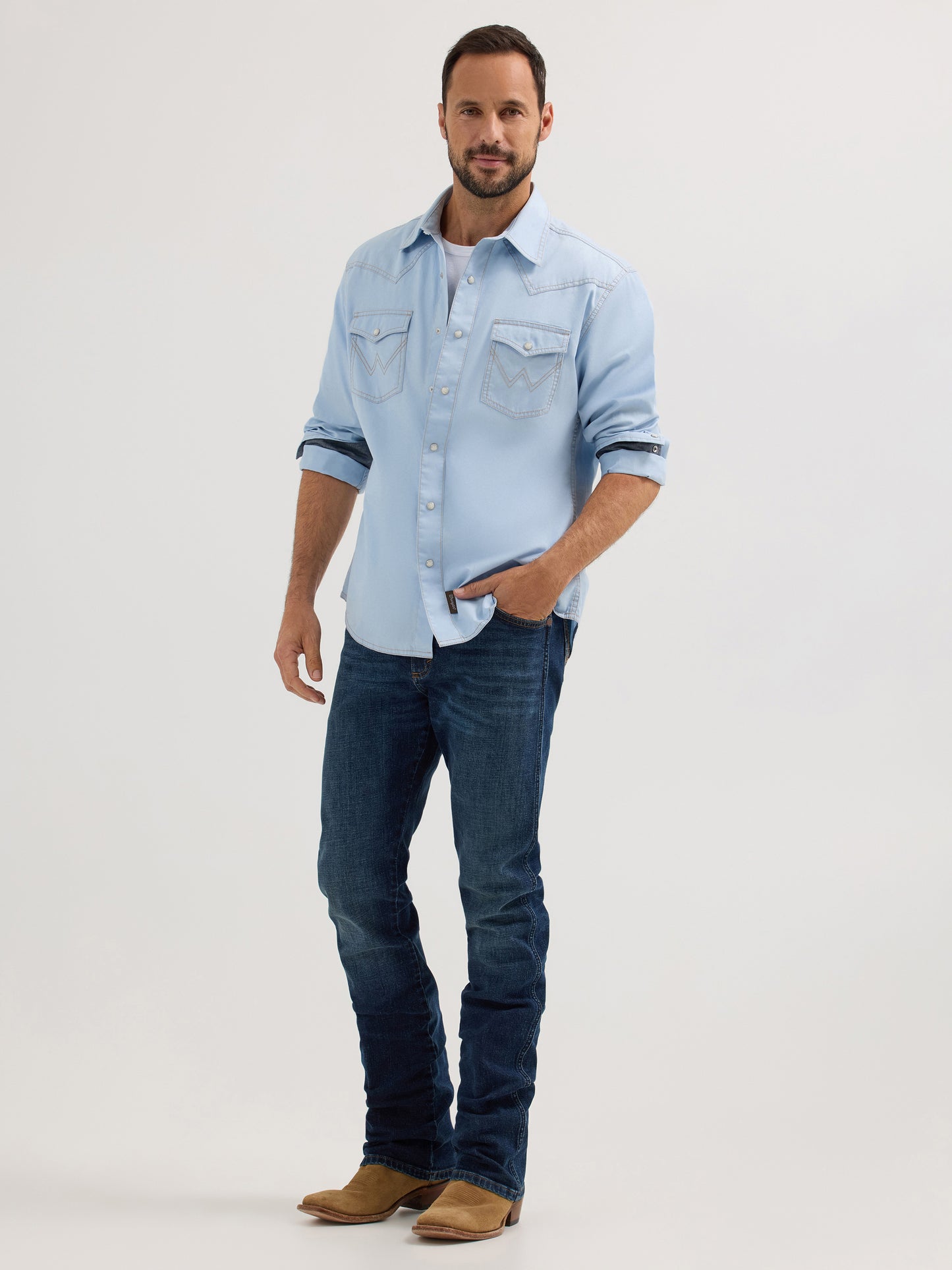 2365625 Men's Retro Premium Long Sleeve Shirt by Wrangler