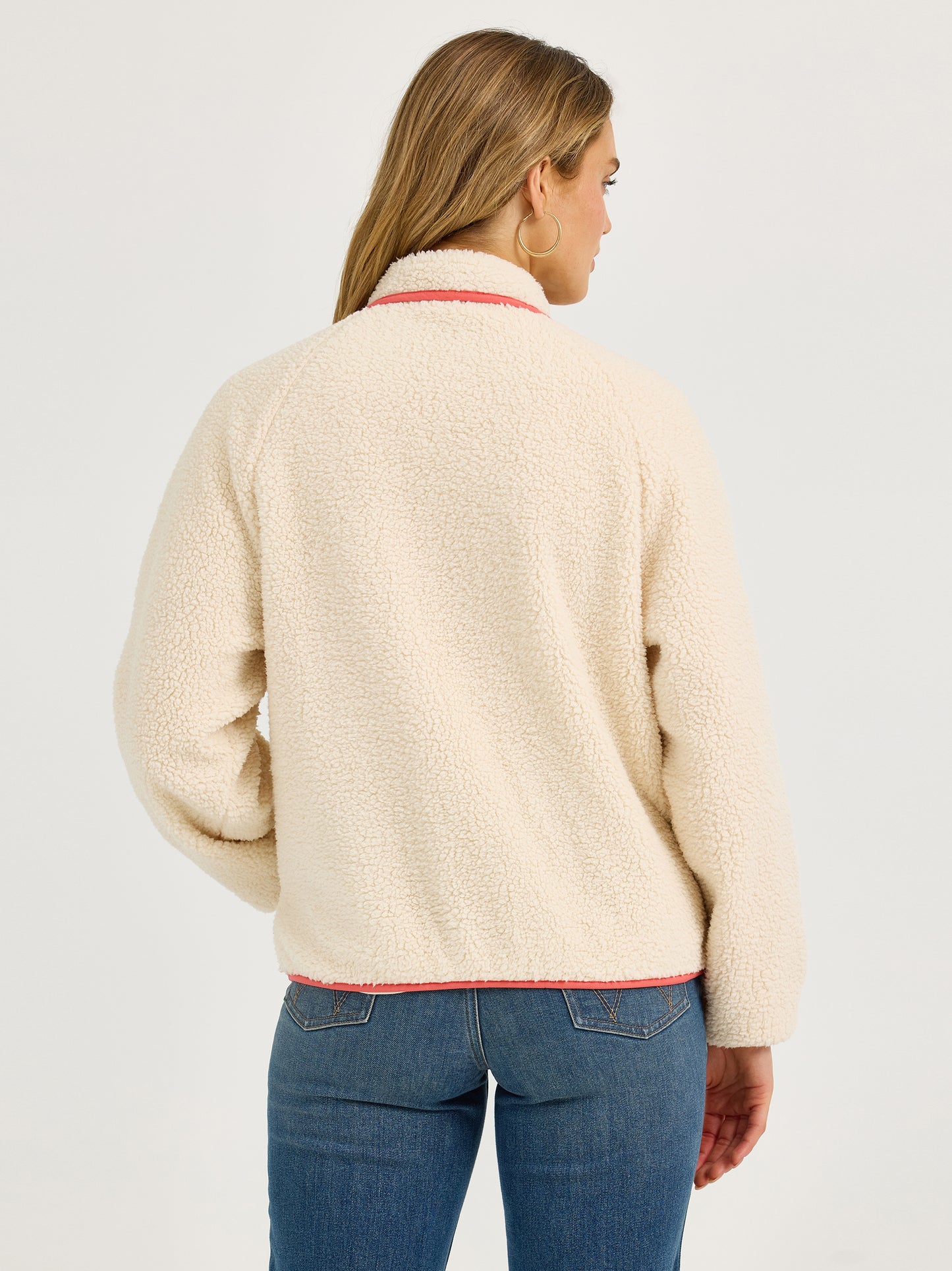 2367339 Retro Punchy Sherpa Snap Pullover by Wrangler
