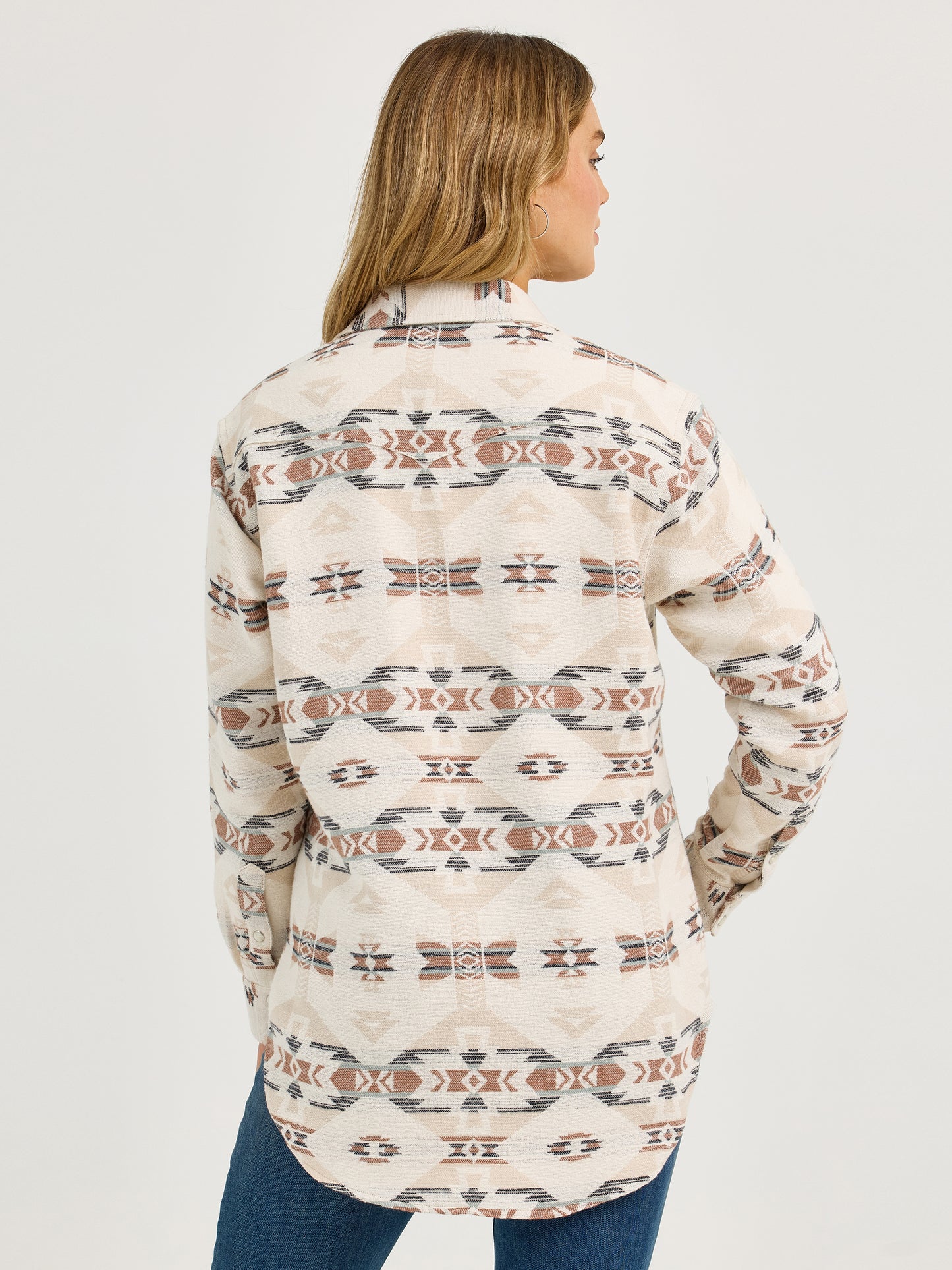 2368056 Retro Punchy Unlined Boyfriend Shacket by Wrangler