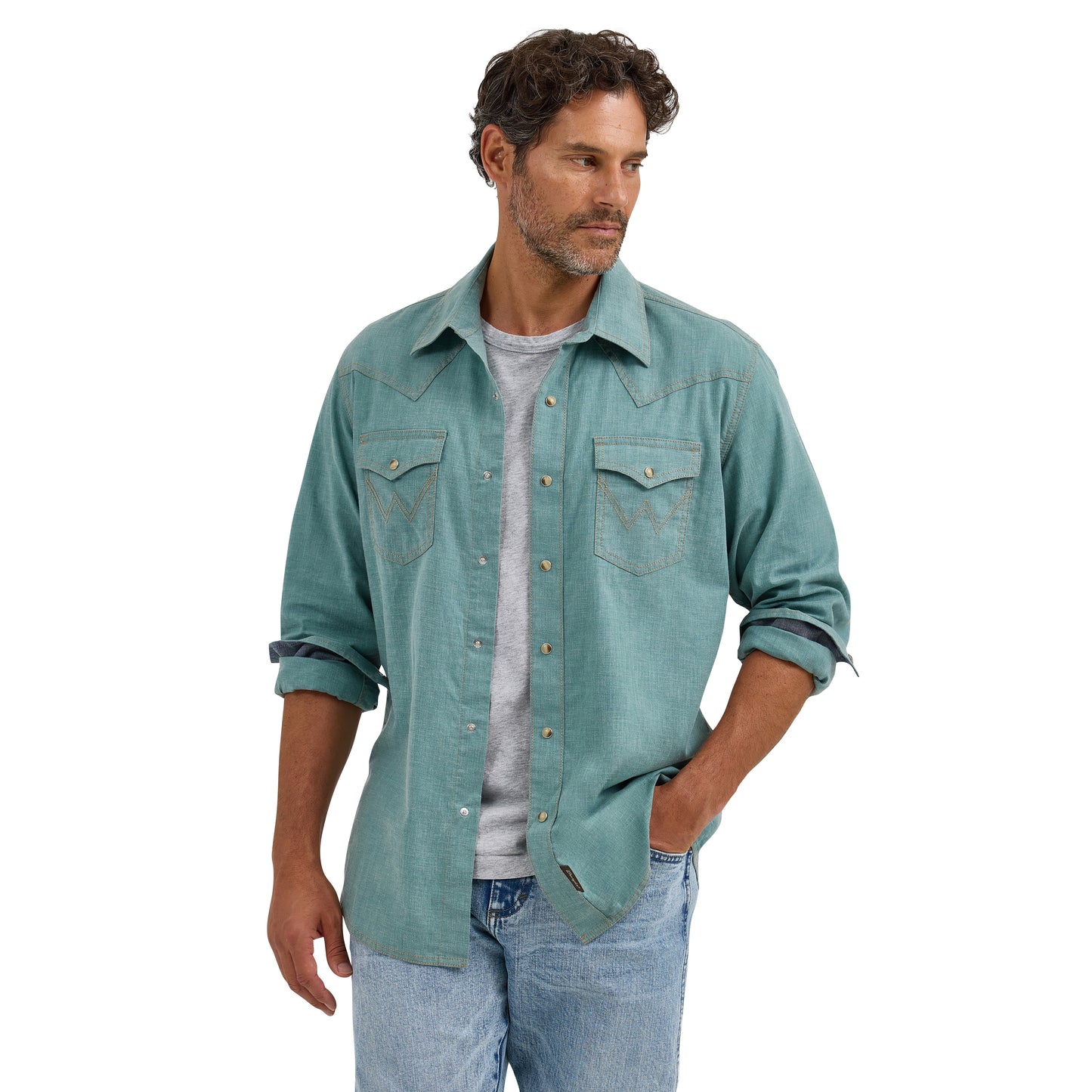 2368218 Retro Premium Long Sleeve Shirt by Wrangler