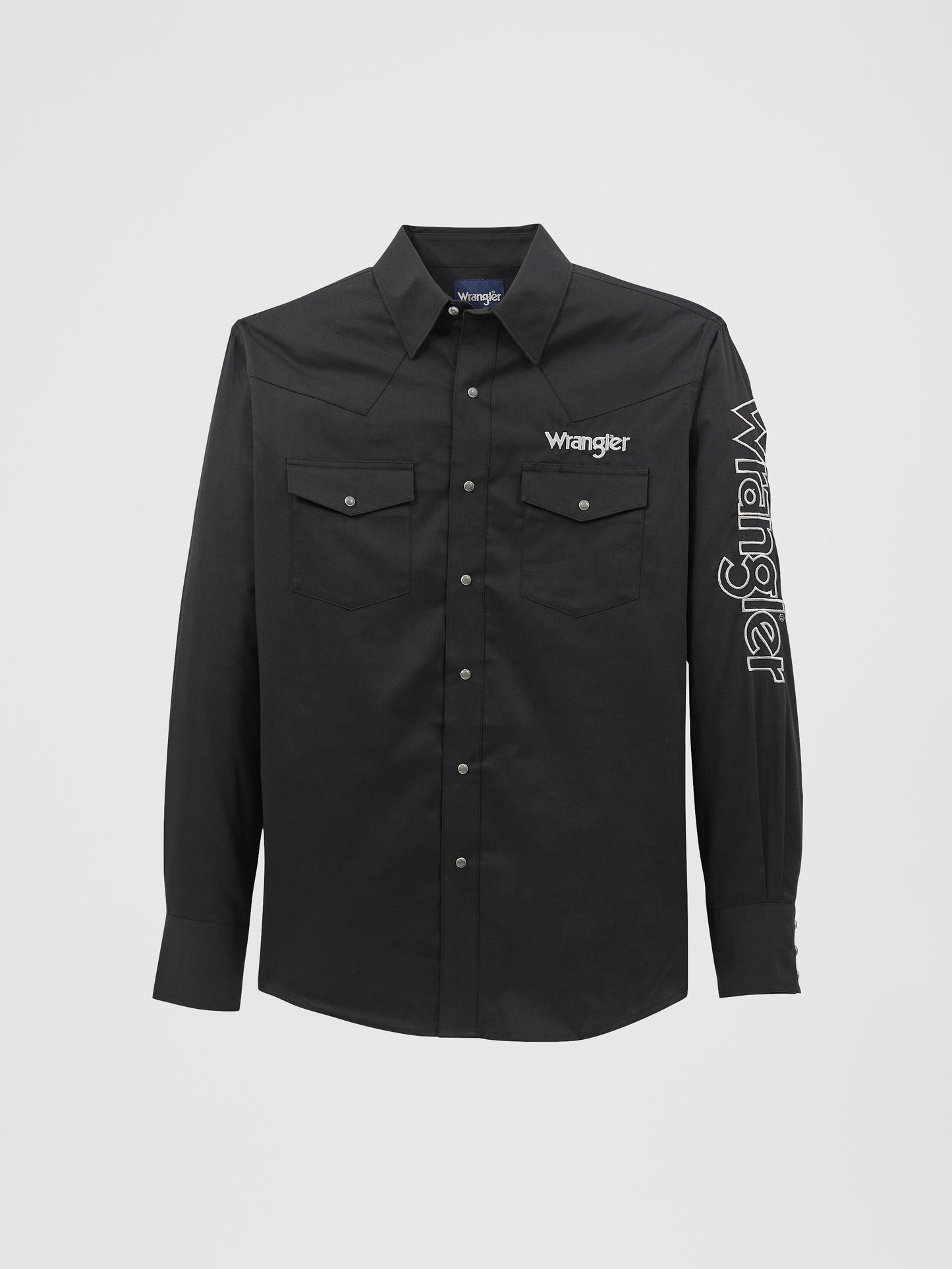 2368538 Men's Long Sleeve Logo Snap by Wrangler