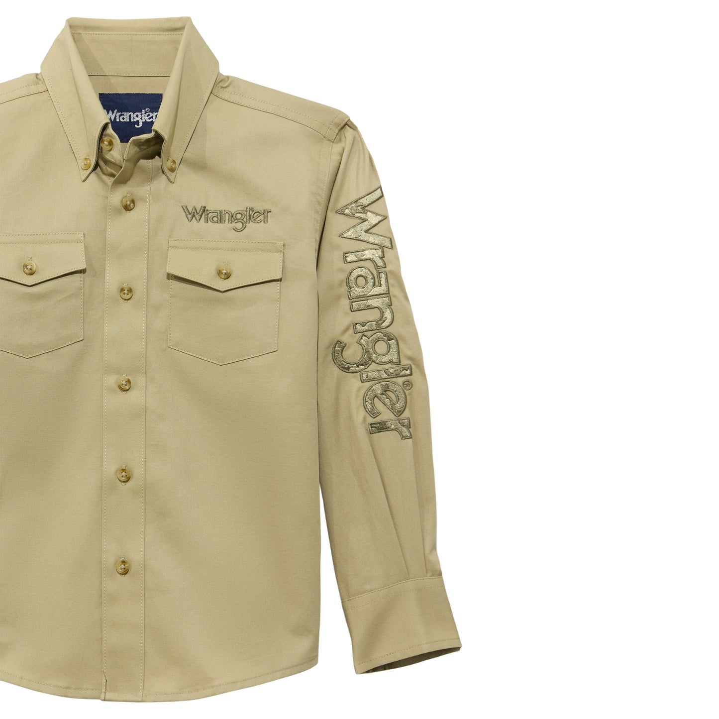 112374833 Boy's Long Sleeve Logo Shirt by Wrangler