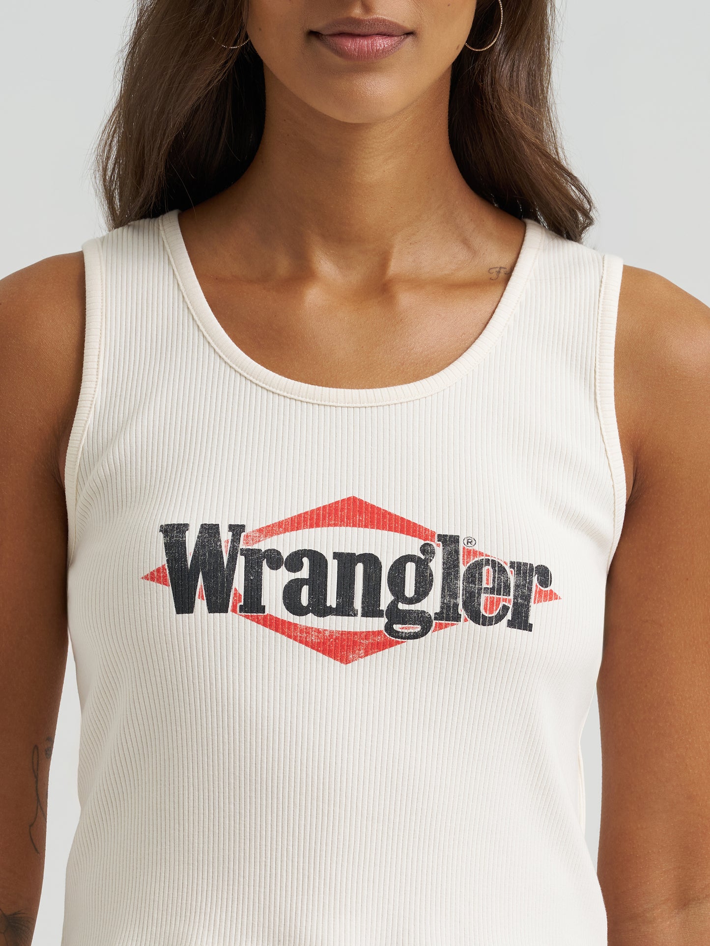 112375857 Women's Graphic Slim Crop Tank by Wangler