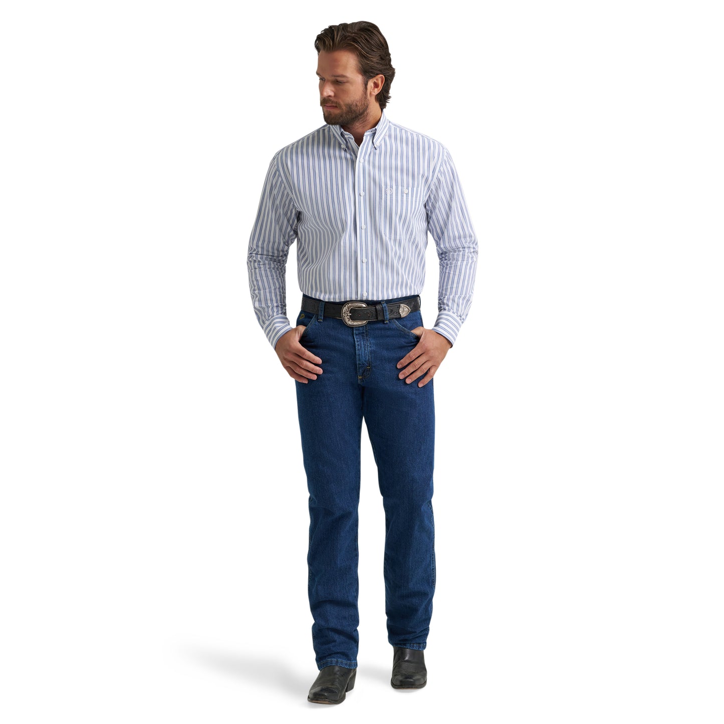 112379063 Men's George Strait Long Sleeve Shirt by Wrangler