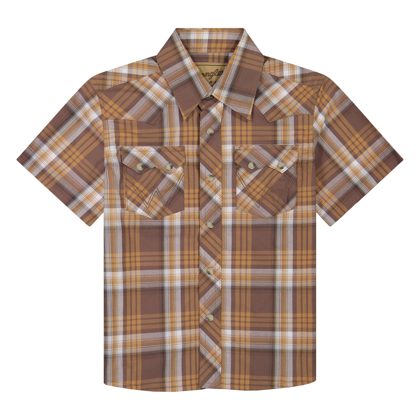 112381882 Boys Retro Short Sleeve Shirt by Wrangler
