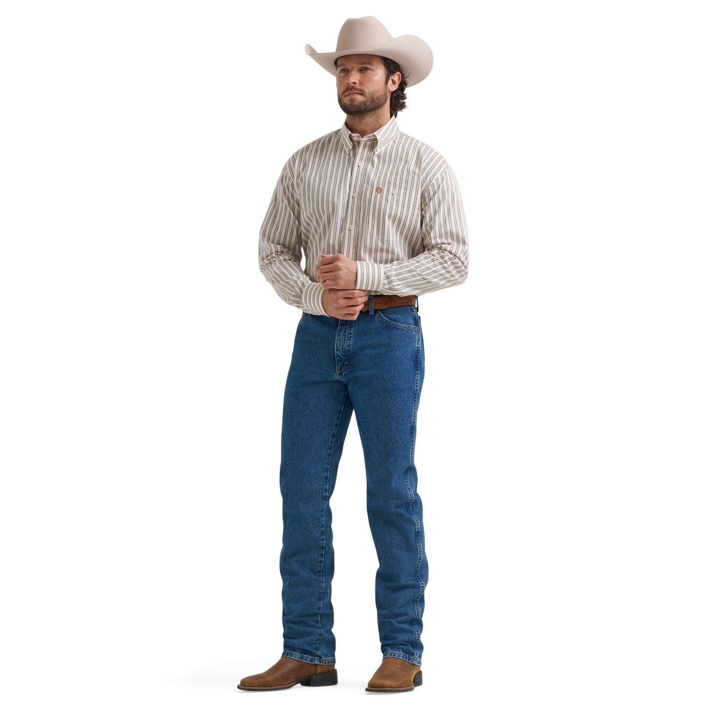 112381952 Men's George Strait Long Sleeve Button Shirt by Wrangler
