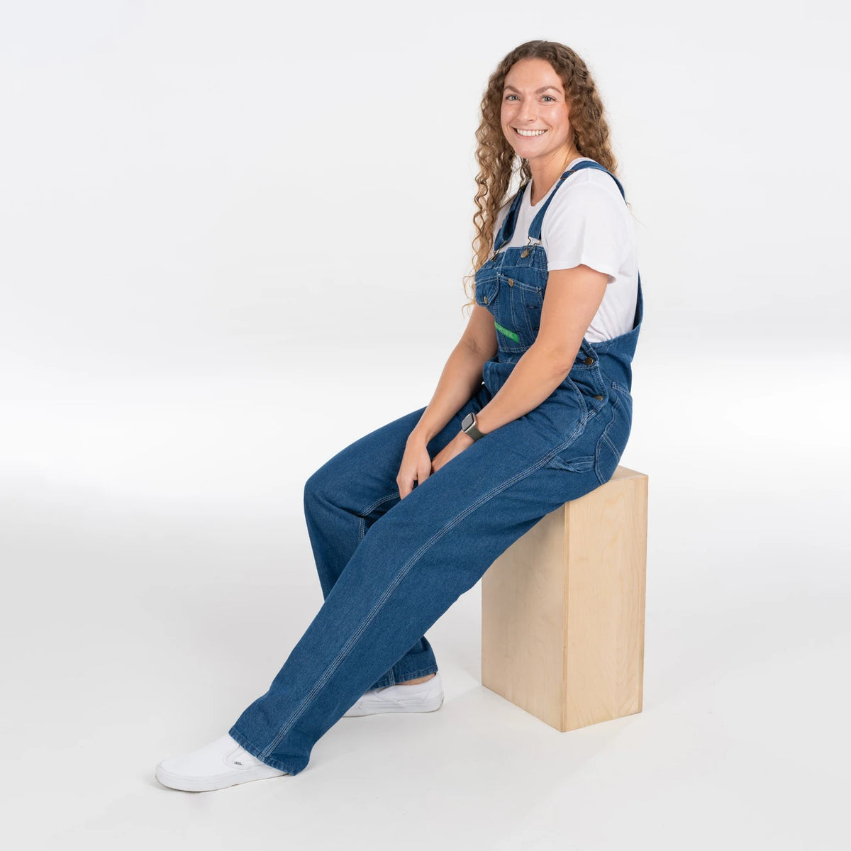 Enzyme Washed Denim Bib Overall by Key Industries - lifestyle