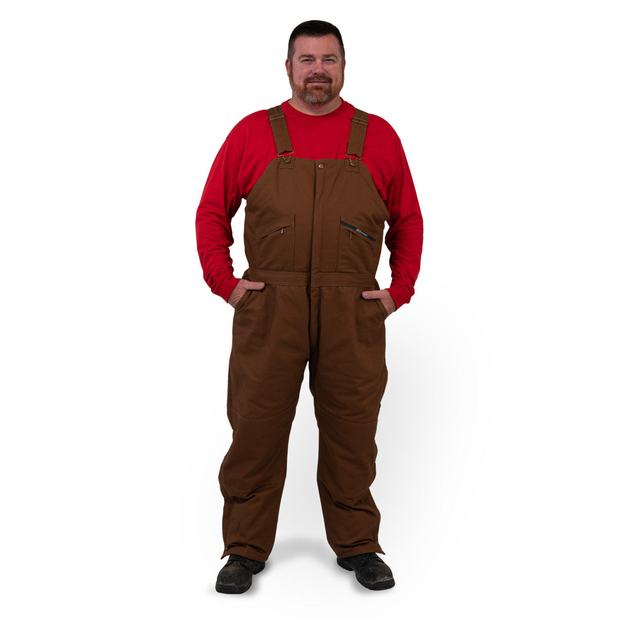 Insulated duck shop bib overalls