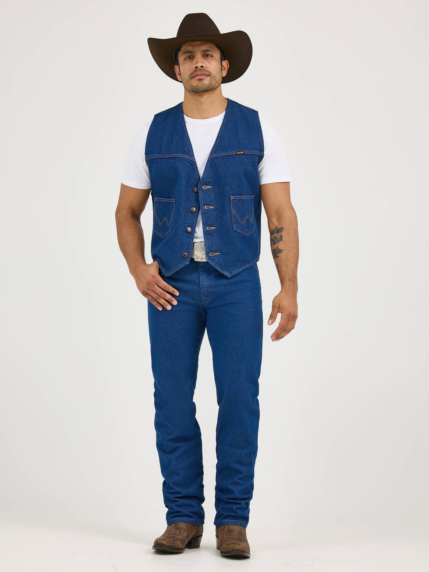 74130PW Unlined Denim Vest by Wrangler
