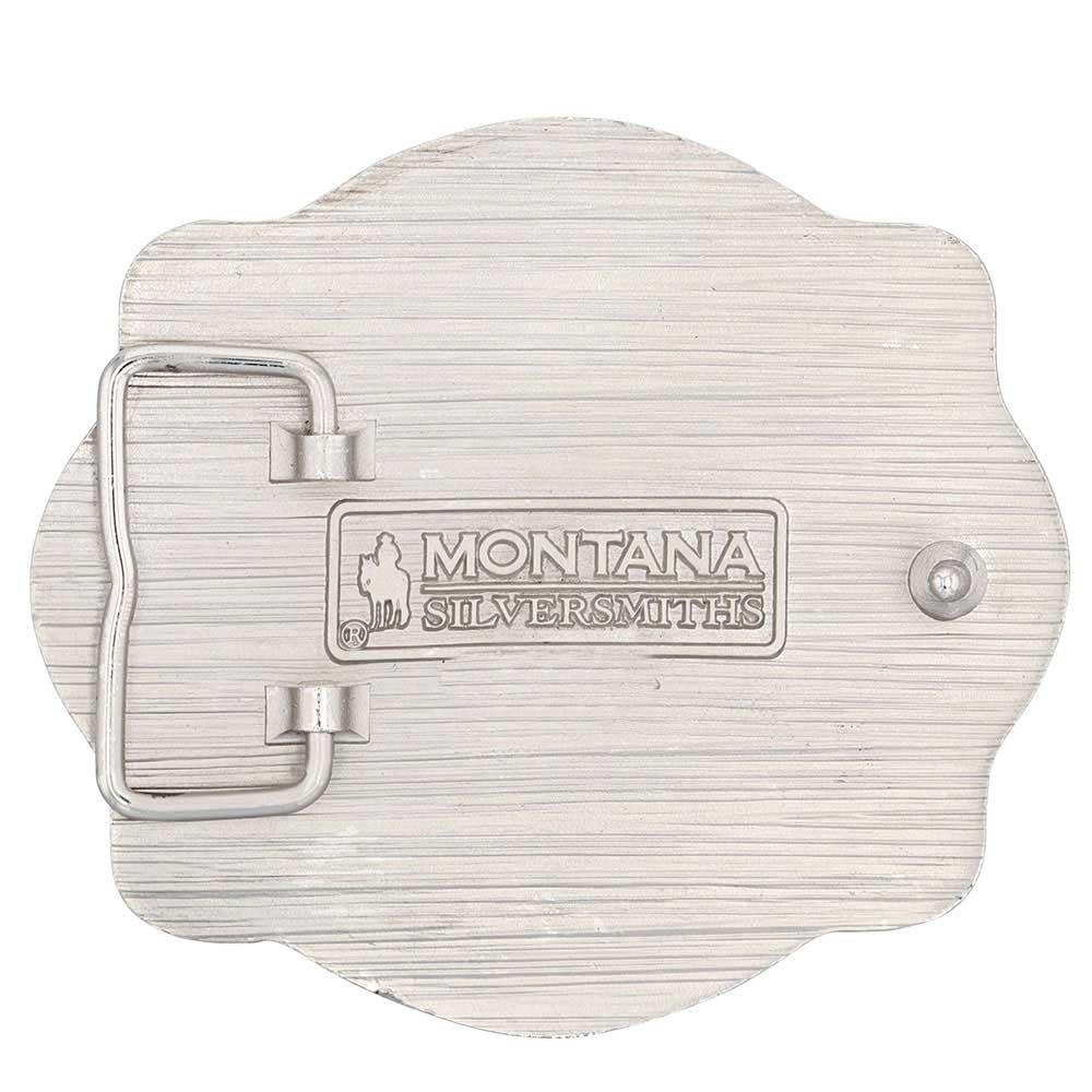 A886 Blaze Bull Rider Attitude Buckle by Montana Silversmiths