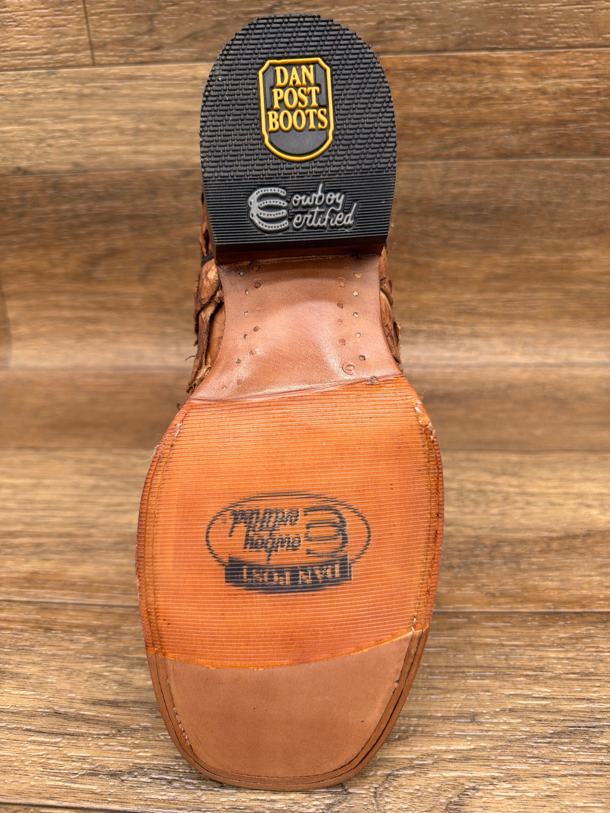 Men's Marc Pirarucu Square Toe Western Boot by Dan Post - sole view