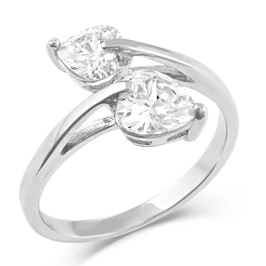 RG5197 Lily Pad Crystal Wrap Ring by Montana Silversmiths
