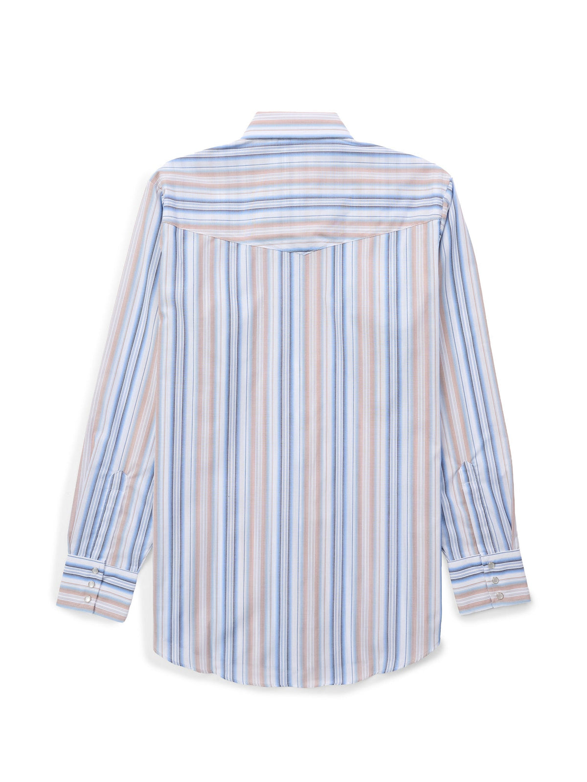 Men's Long Sleeve Assorted Stripe Western Snap Shirt by Ely Cattleman - detail