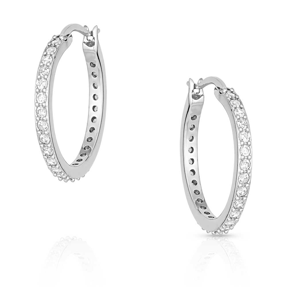 ER2237 Milky Way Hoop Earrings by Montana Silversmiths