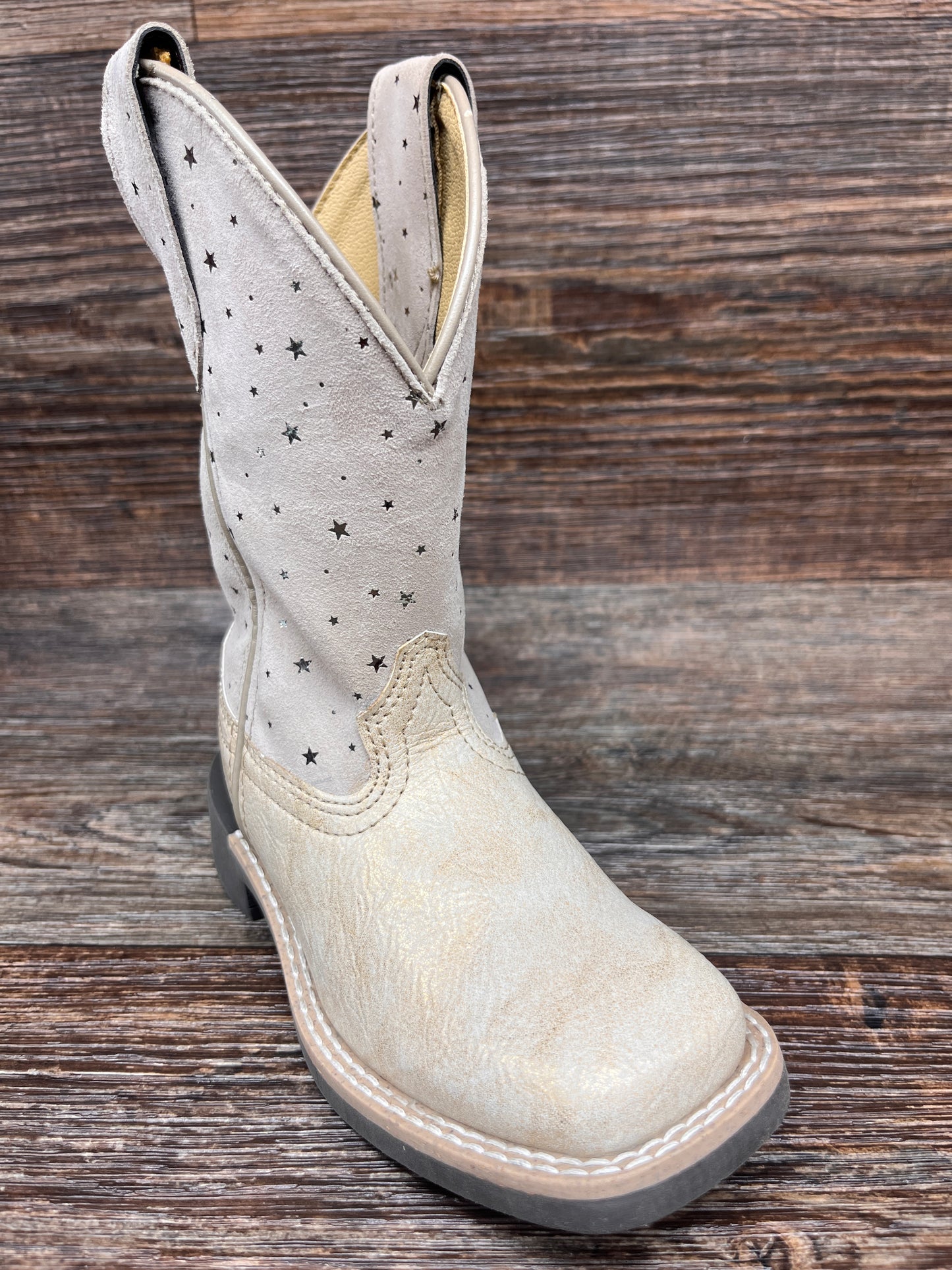 3313 Girl's Starlight Square Toe Western Boot by Smoky Mountain