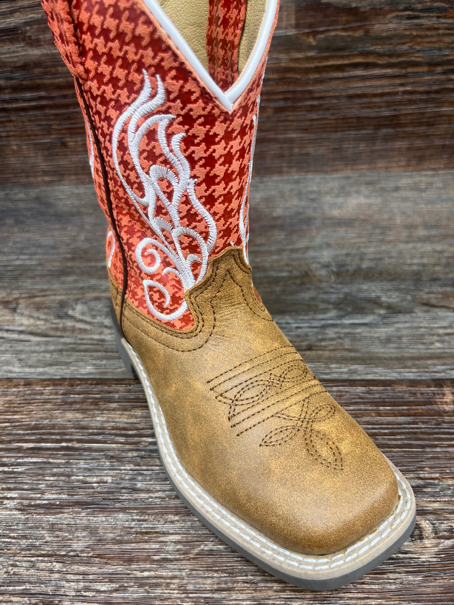 3315 Kids Square Toe Western Boot by Smoky Mountain