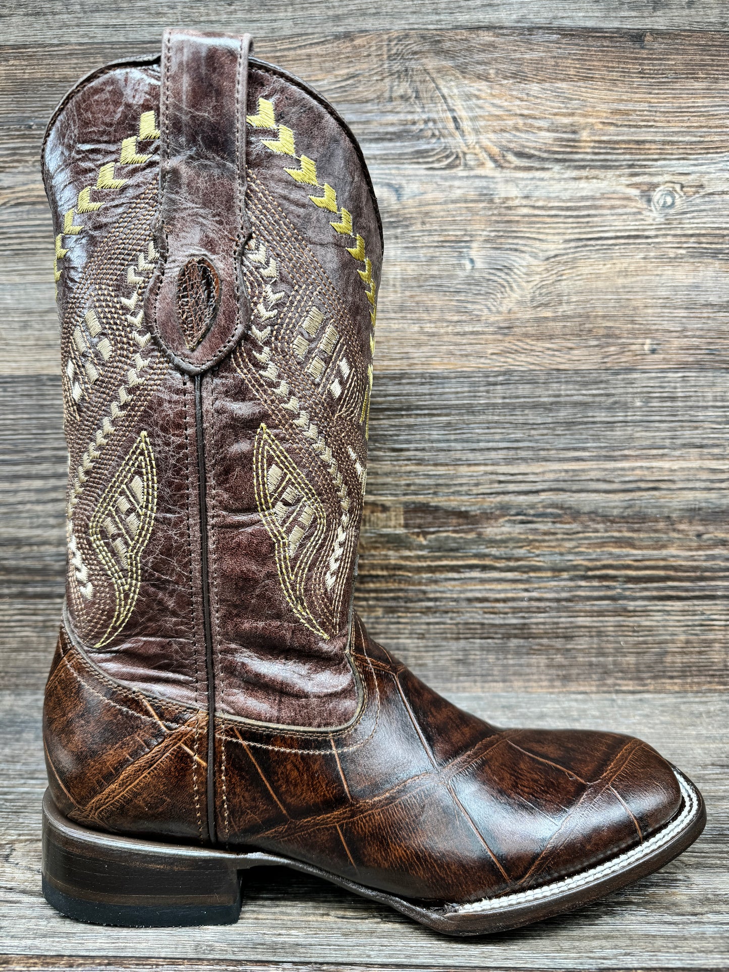 4359309 Men's Jesse Alligator Print Western Boot by Ferrini
