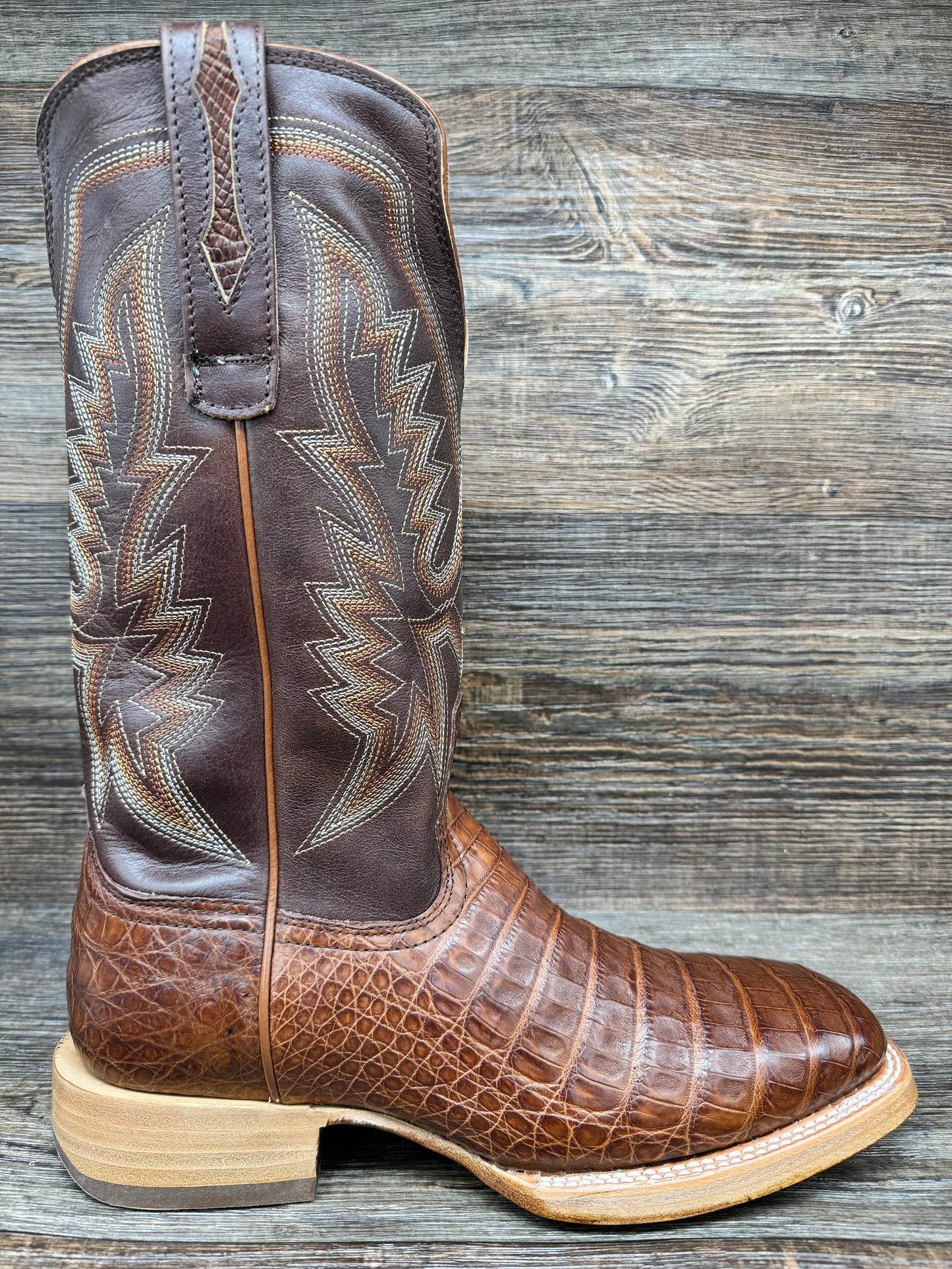 DDB0471 Men's PRCA Collection Caiman Belly Western Boot by Durango