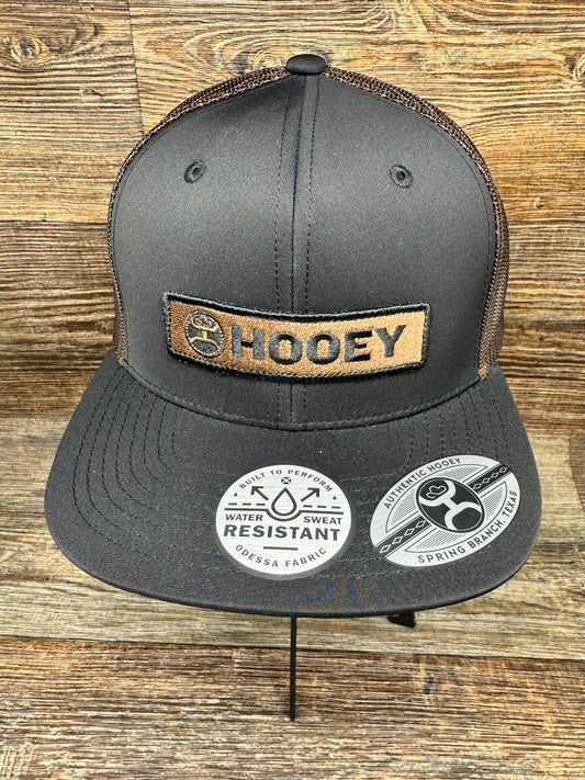 2313T-BKBR "Lock Up" Black and Brown Cap by Hooey