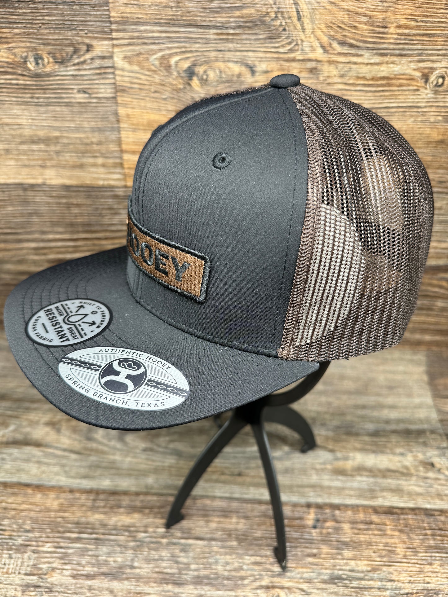 2313T-BKBR "Lock Up" Black and Brown Cap by Hooey