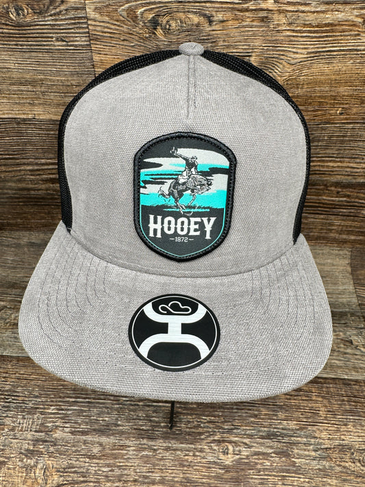 2244T-CHBK Cheyenne Charcoal/Black 5 Panel Trucker Cap by Hooey