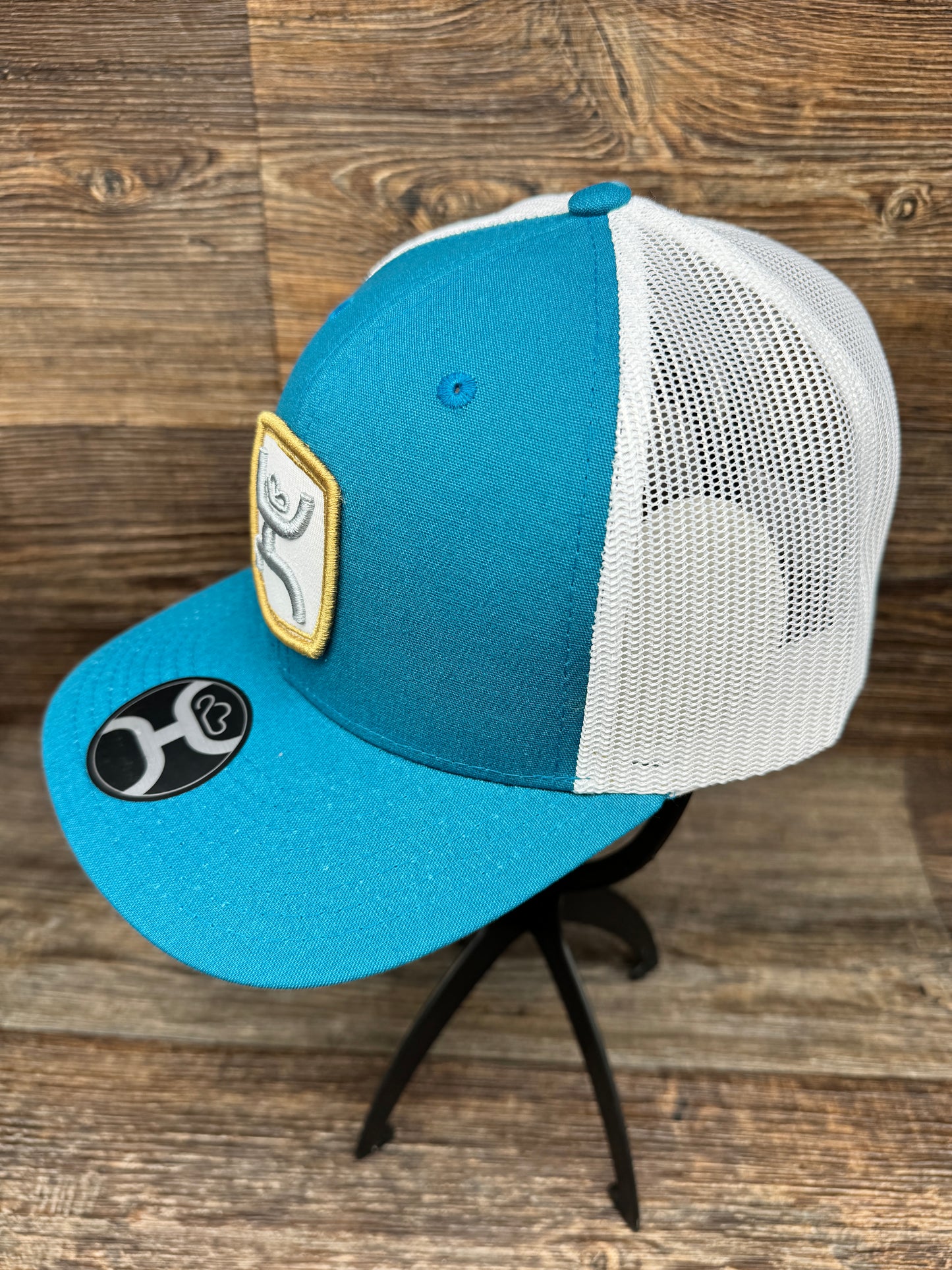 2324T-TLWH Zenith Teal/White 6 Panel Trucker Cap by Hooey