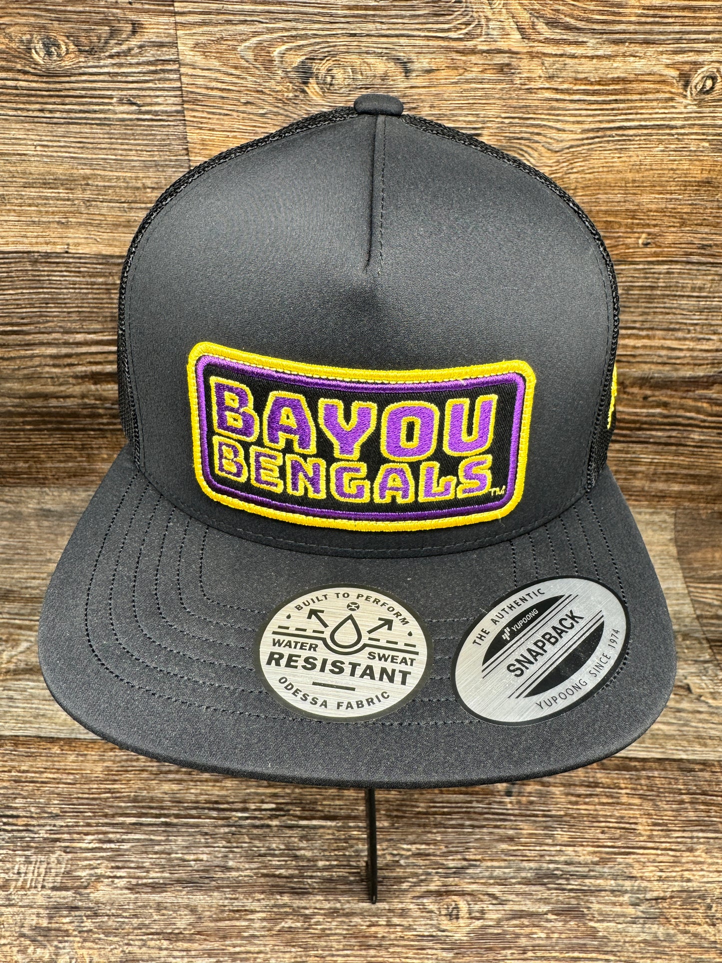 7283T-BK "Bayou Bengals" 5 Panel Trucker Cap by Hooey