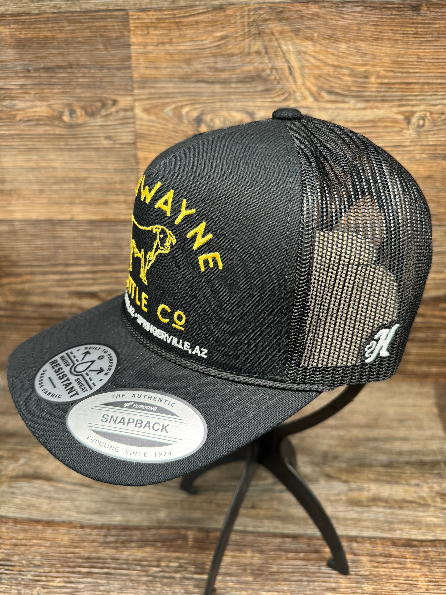 2266T-BK John Wayne CC 5 Panel Trucker cap by Hooey