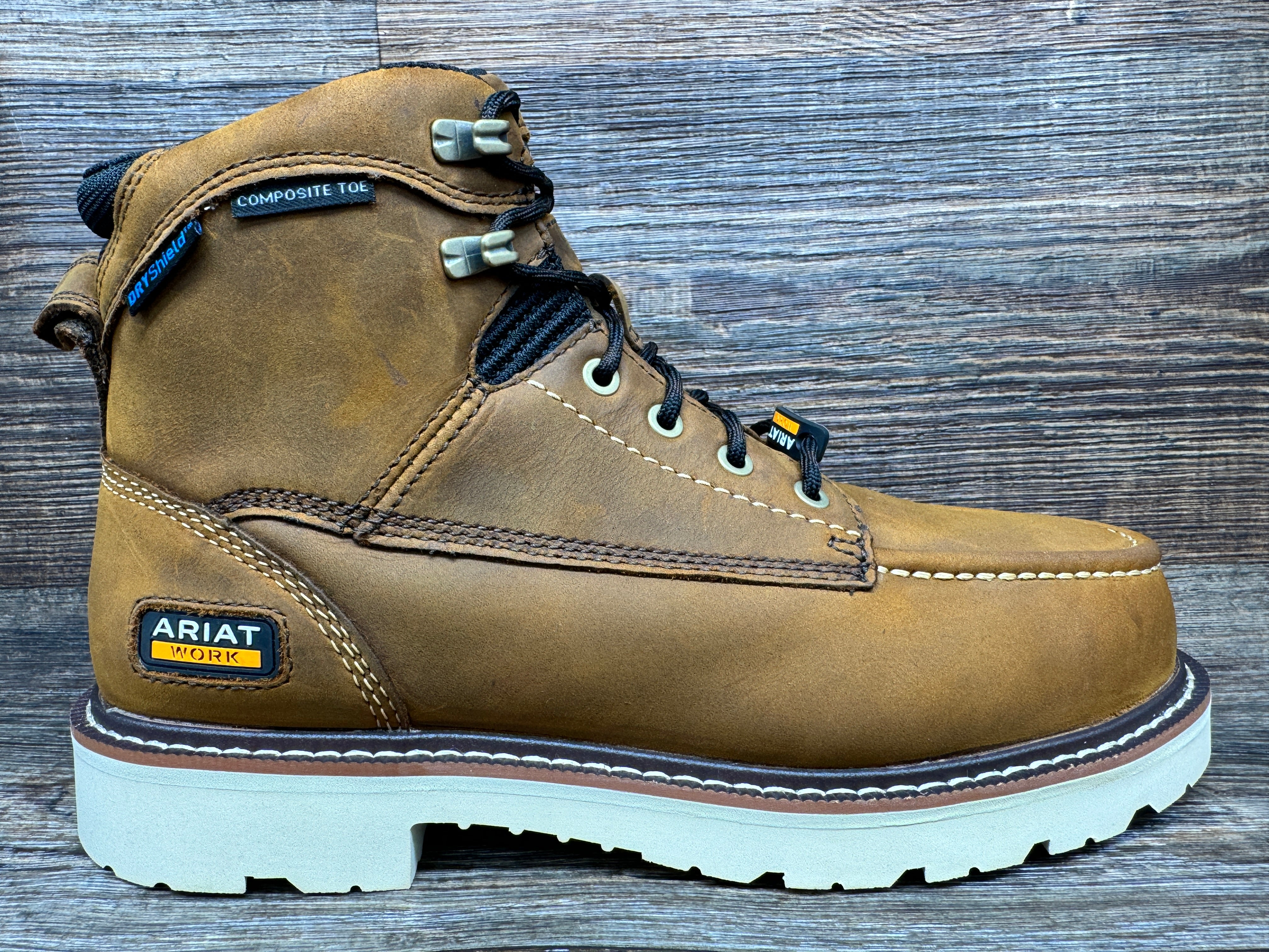 thumbnail image 2 of Ariat Men's Rebar Lift 8" Waterproof Safety Toe Distressed Brown Work Boot 14 EE 2 of 12