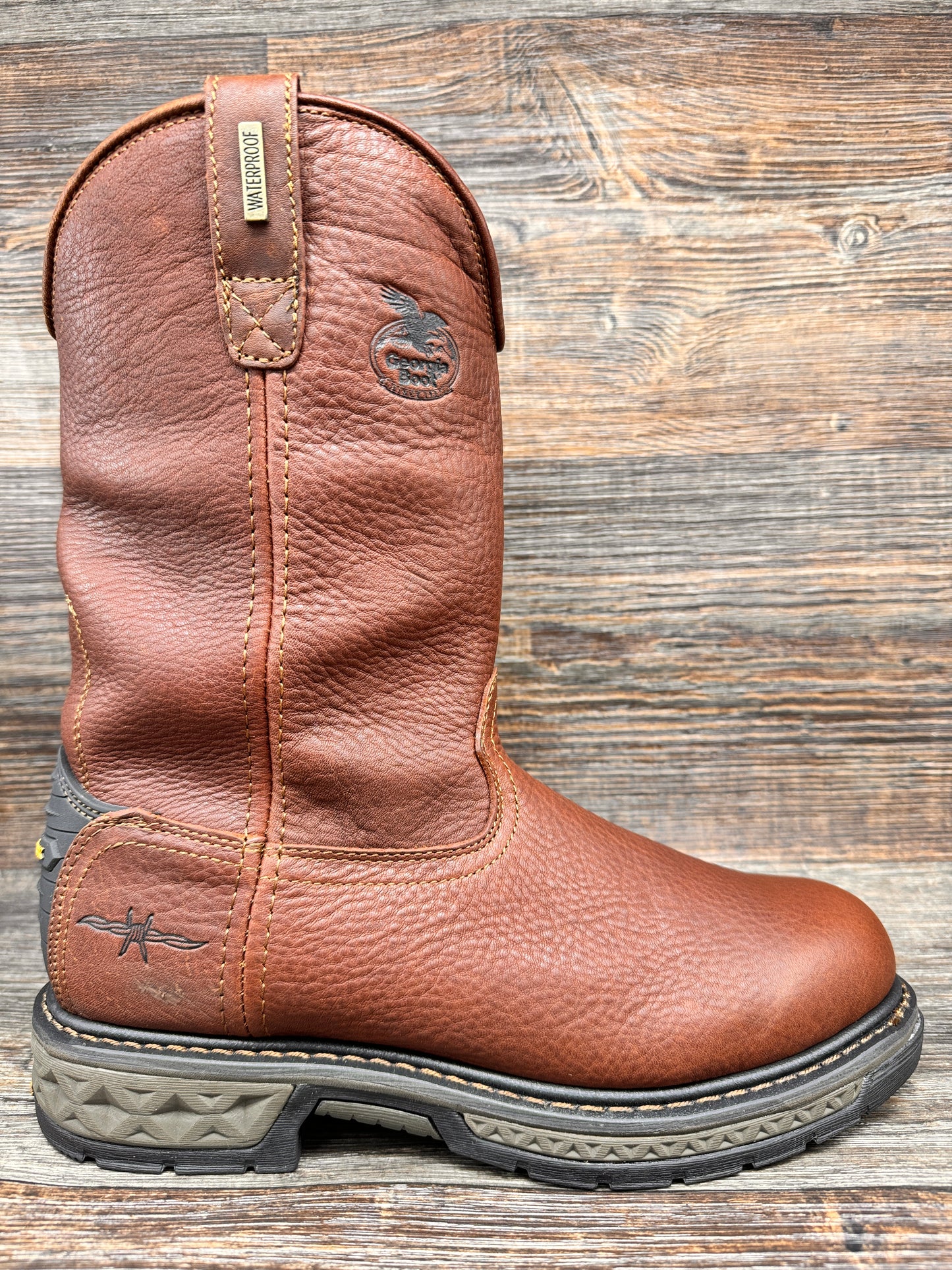 GB00308 Men's Waterproof Round Toe Work Boot by Georgia