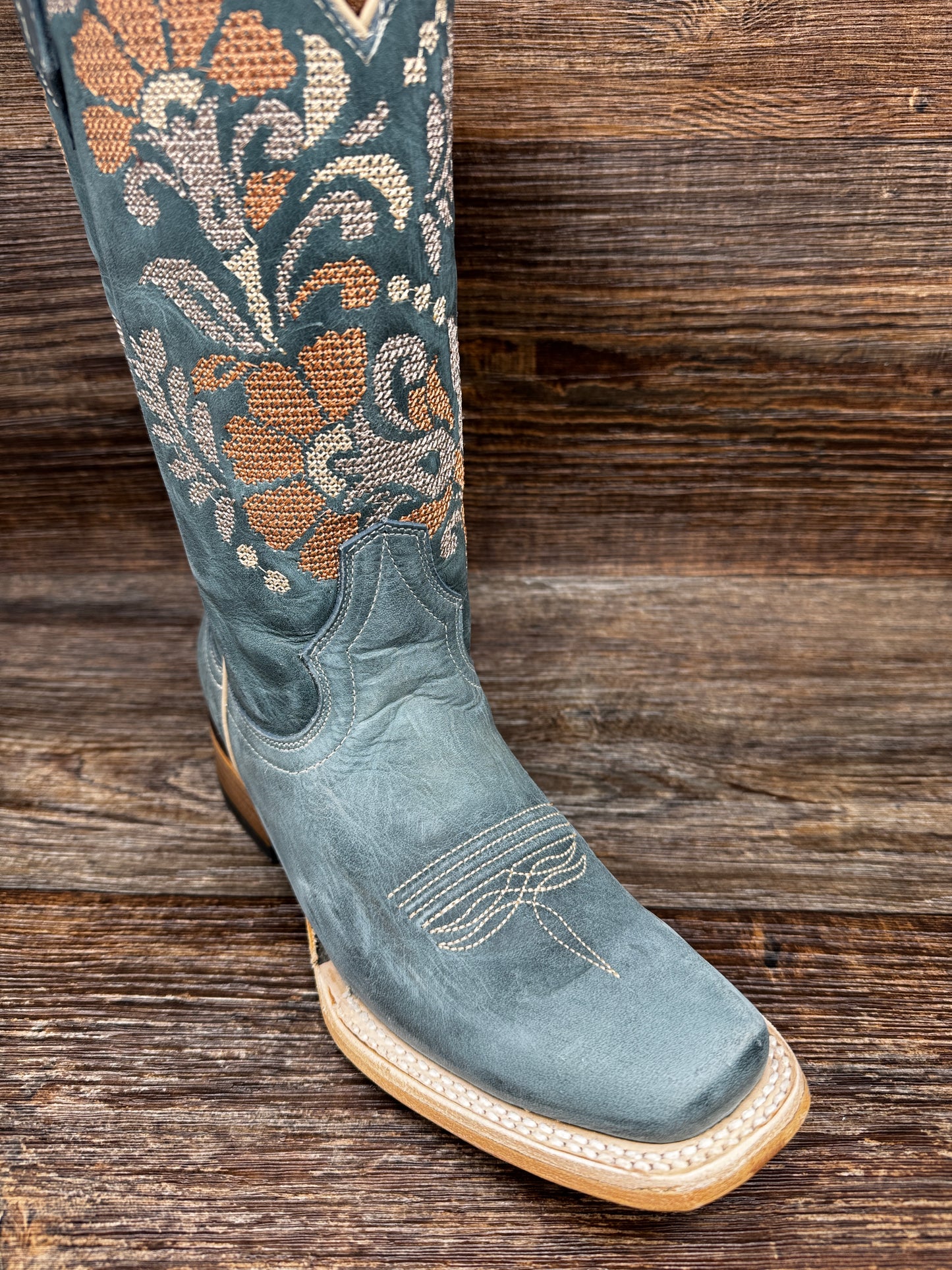 L6254 Women's Circle-G Floral Embroidered Square Toe Western Boot by Corral