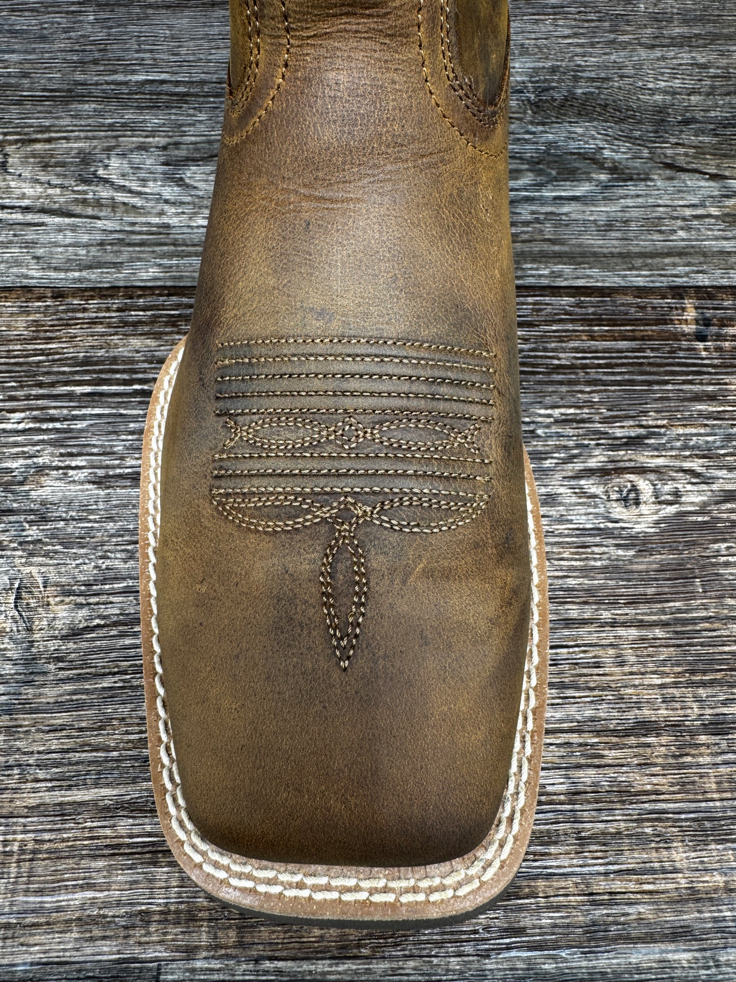 10061326 Men's Sport Freedom Distressed Brown Square Toe by Ariat