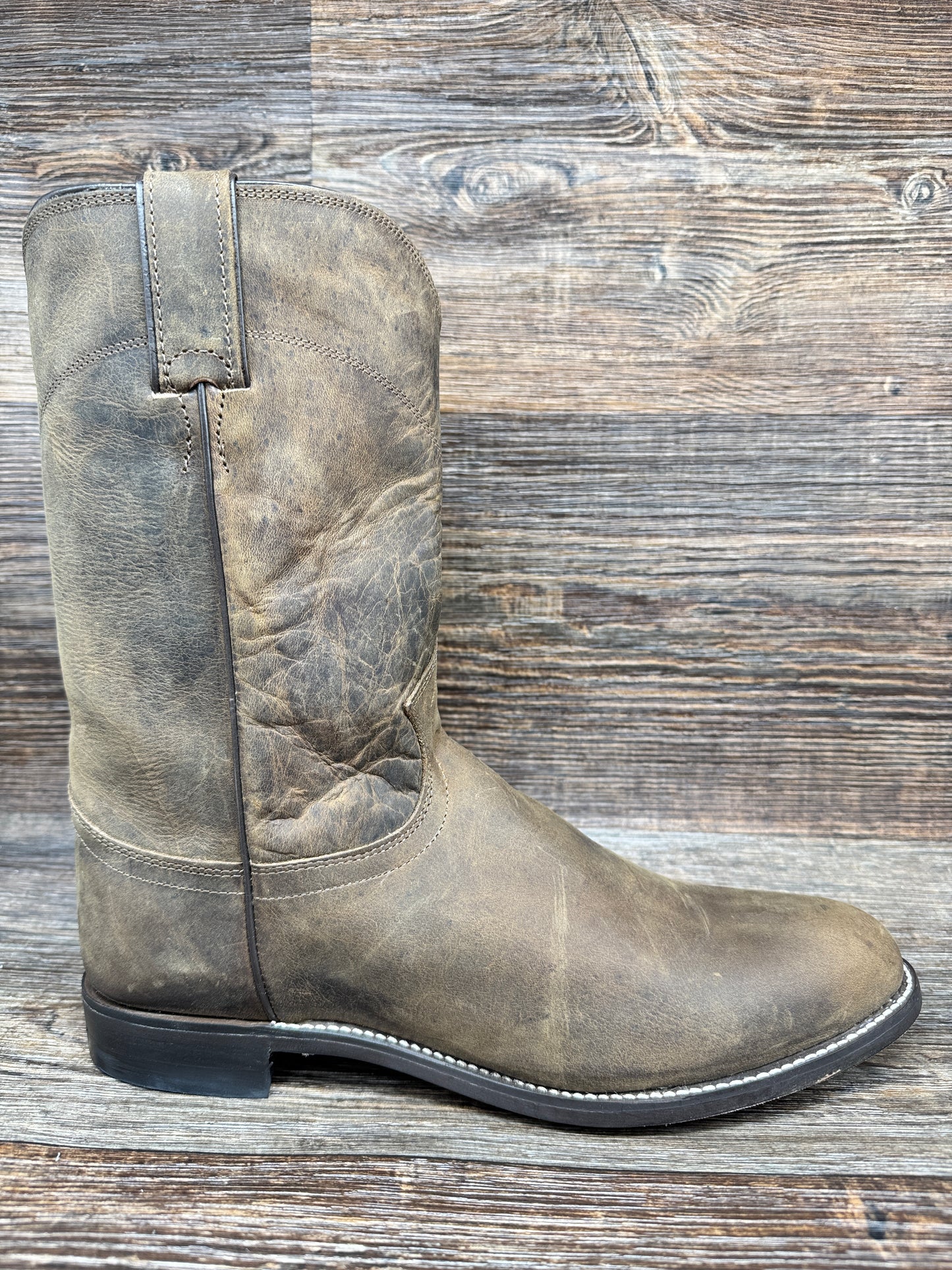 3408 Men's Bay Apache Classic Roper By Justin Western Boot