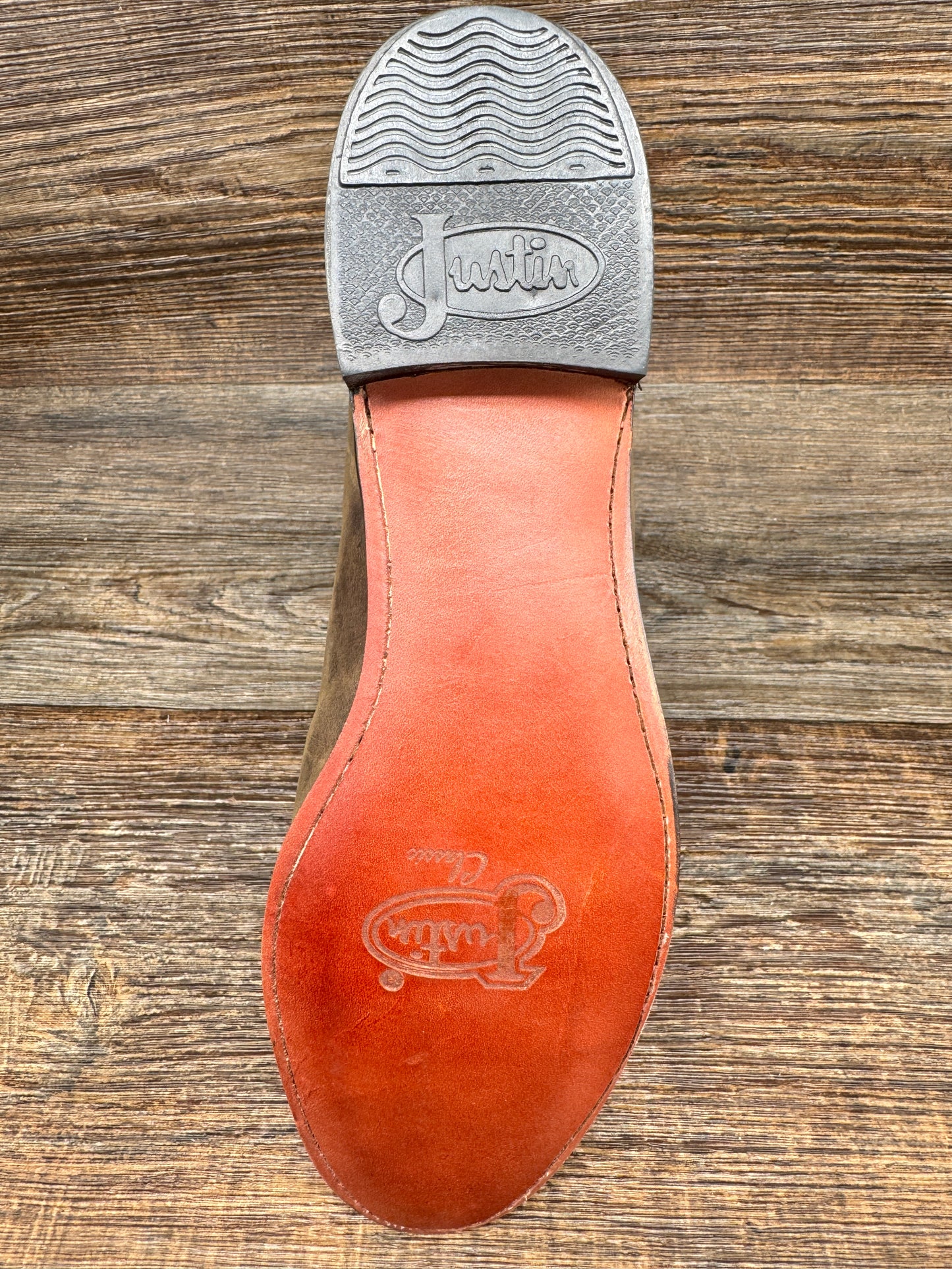 3404 Men's Classic Roper in Tan Kiddie by Justin Western Boot