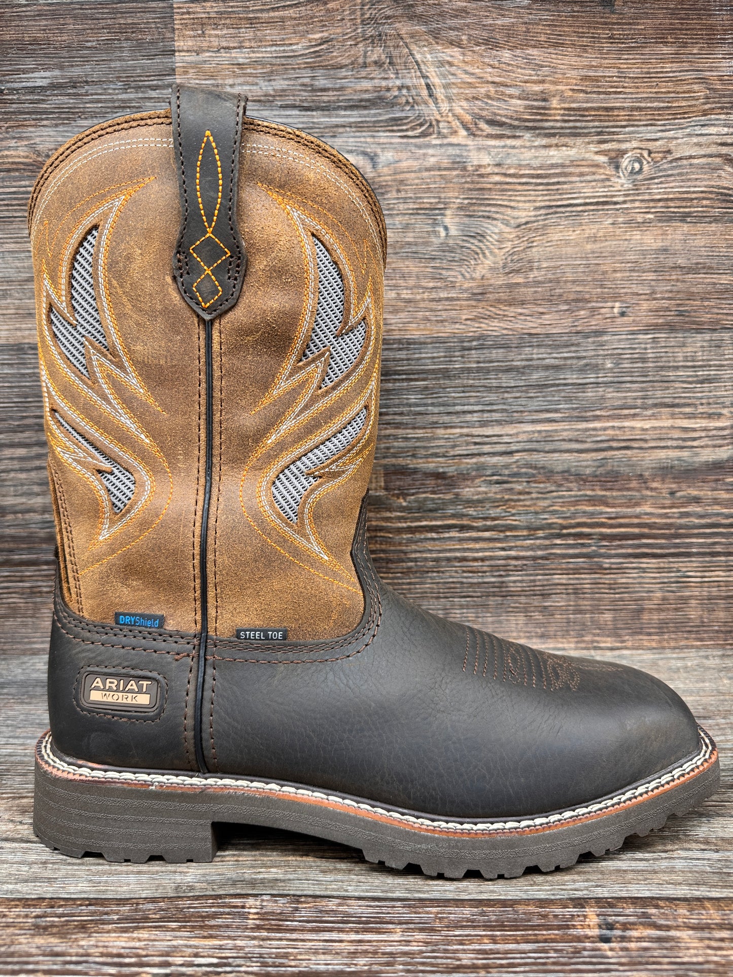 10061119 Men's Steel Toe Activator VentTek H2O Work Boot by Ariat