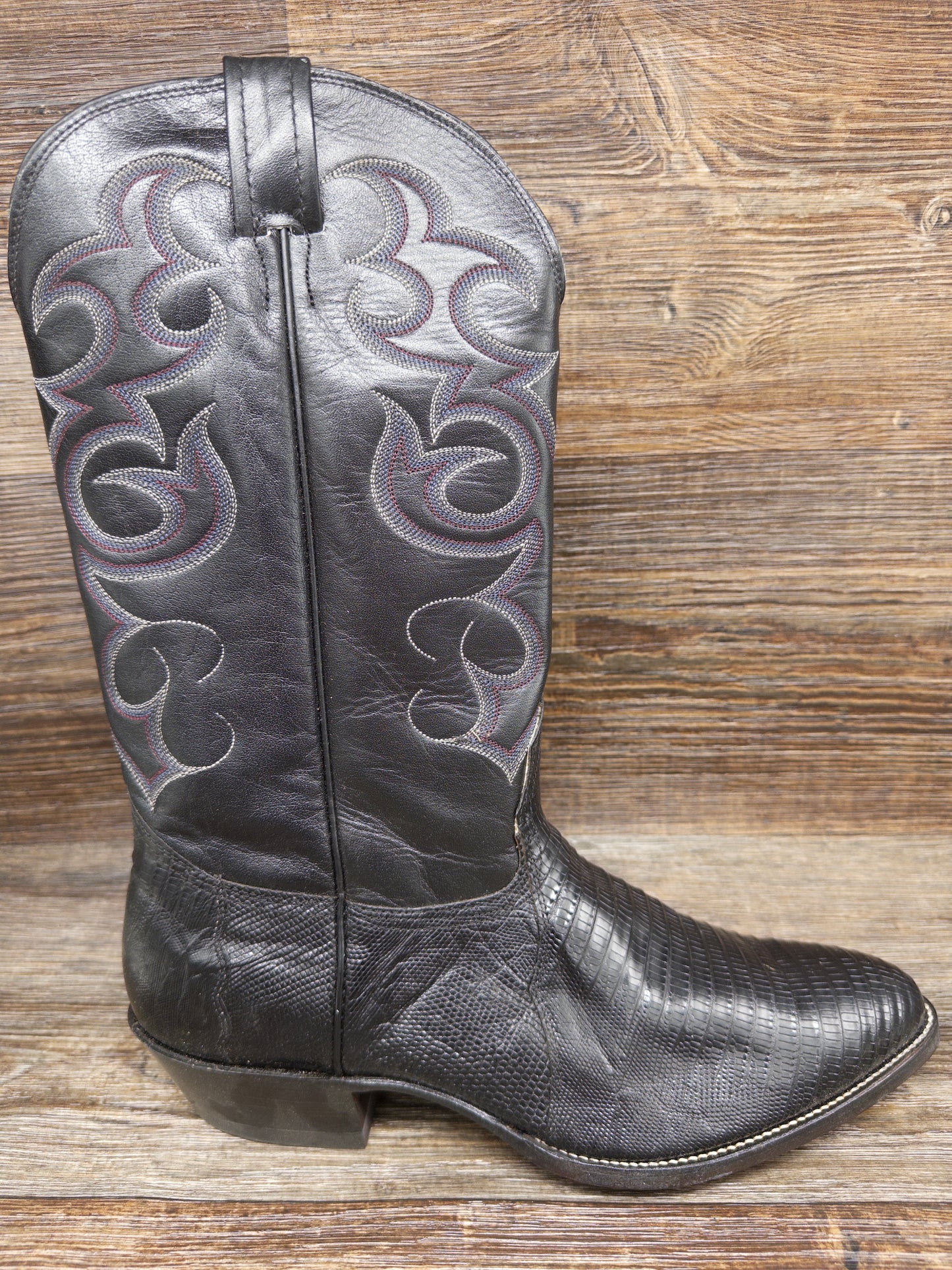 150130403 Men's Genuine Lizard R Toe Western Boots by Nocona
