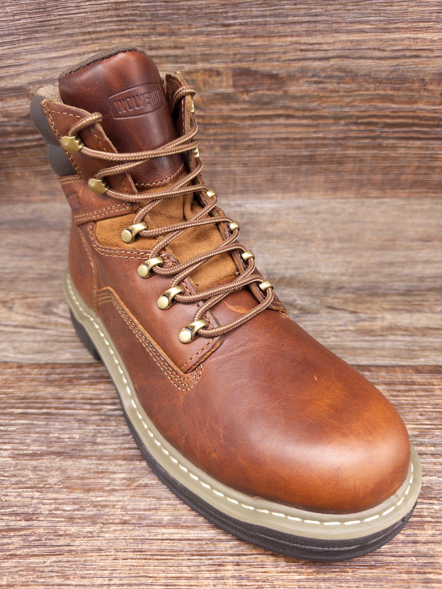 W02421 Men's Lace Up Soft Toe 6 inch Work Boot by Wolverine