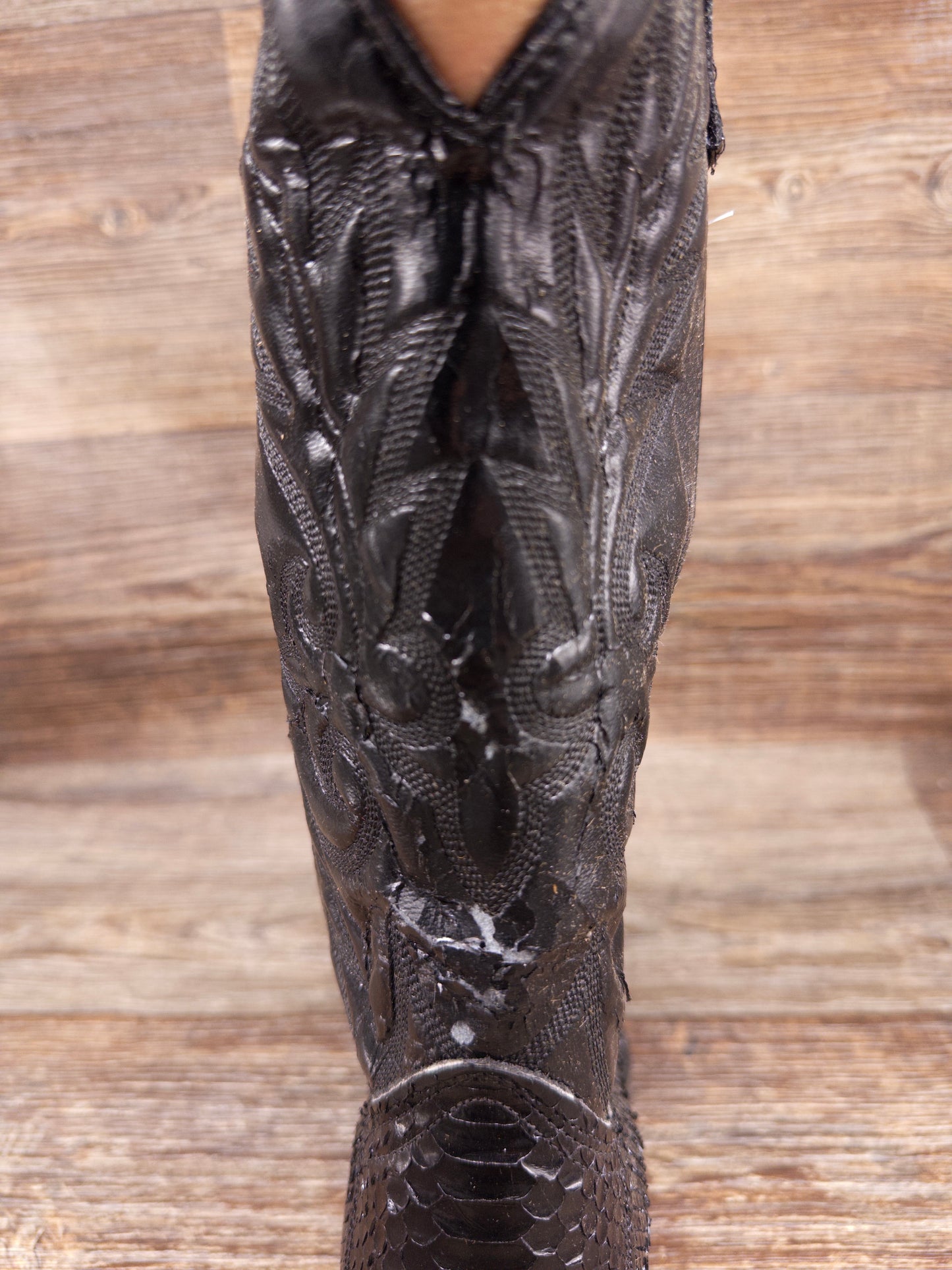 Clearance - 6751 Men's Genuine Black Python Western Boot by Laredo