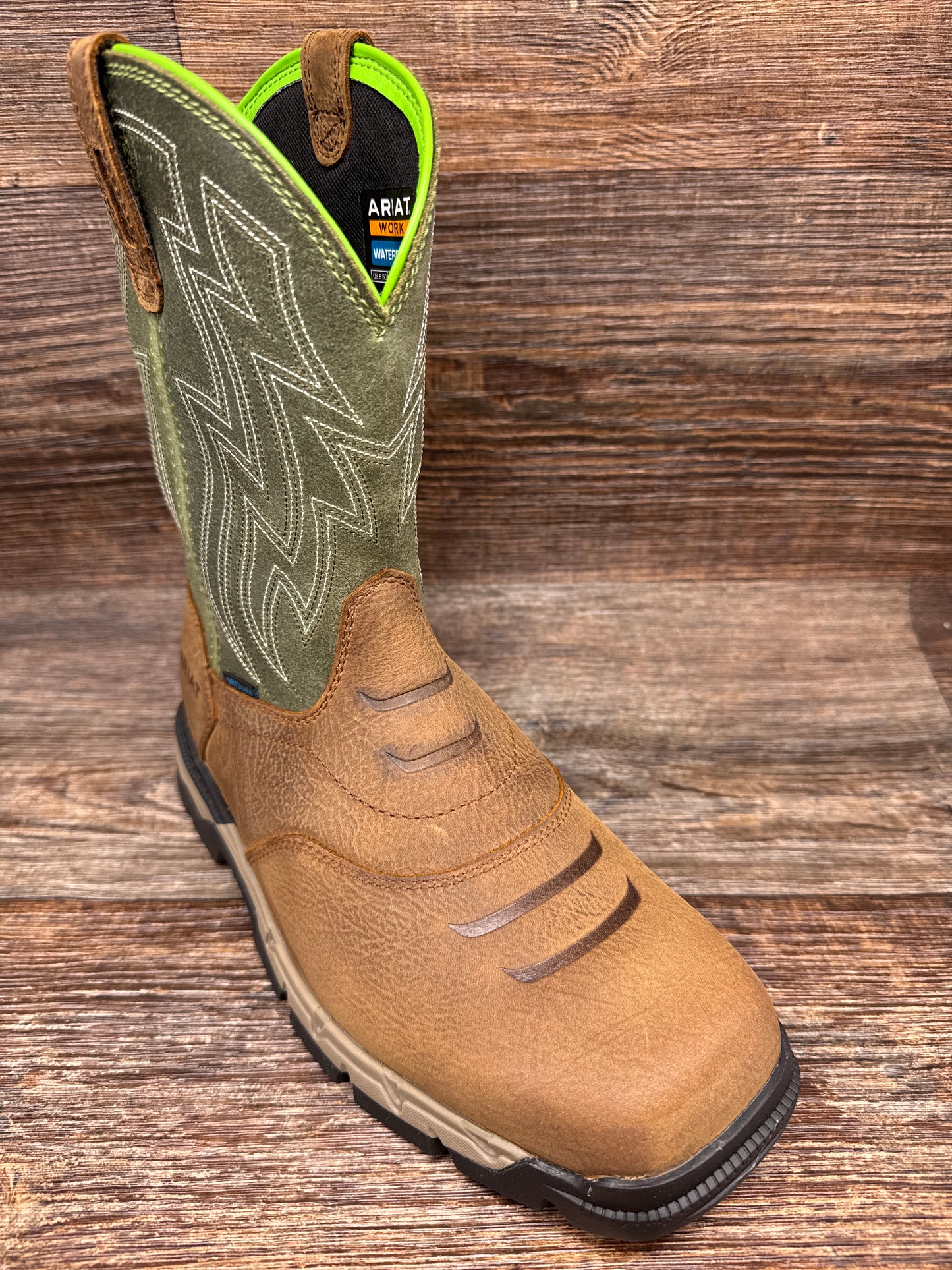 10021485 Men's Rebar Flex Waterproof Soft Toe Work Boot by Ariat