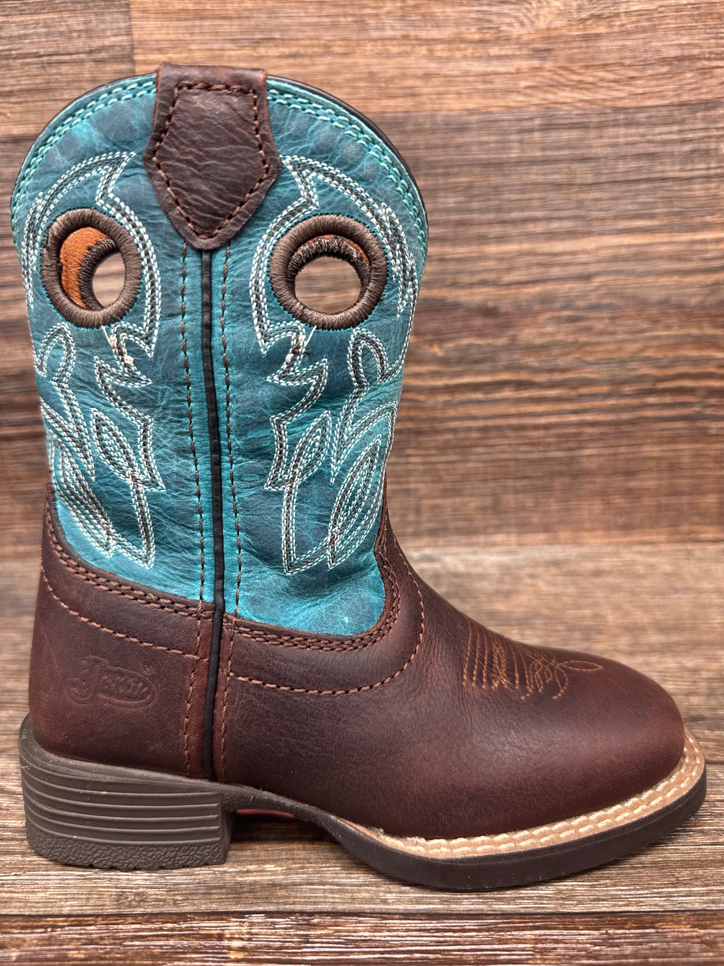 JK7524 Kid's Bowline Jr Square Toe Western Boots by Justin